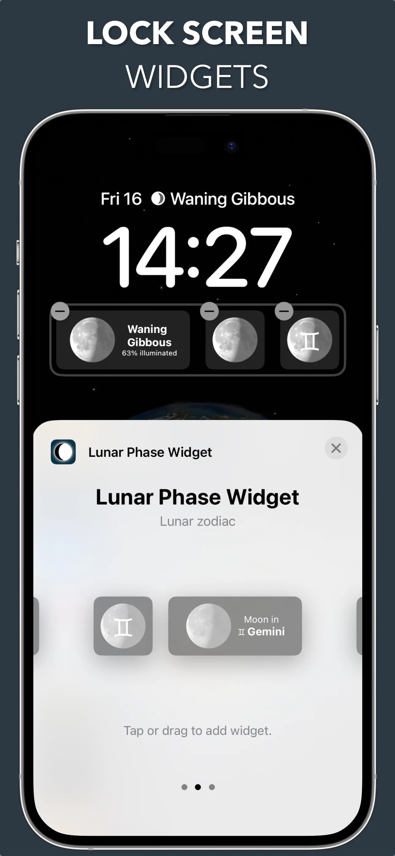 Lunar - Moon Phase & Widget iphone screenshot 4