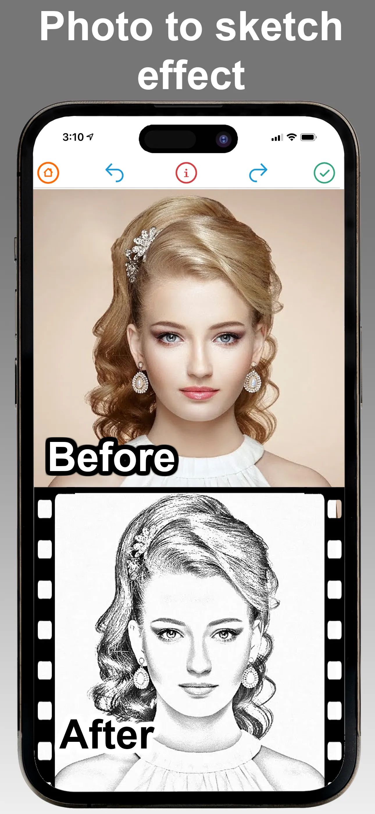 Turn Photo To Picture Coloring iphone screenshot 4