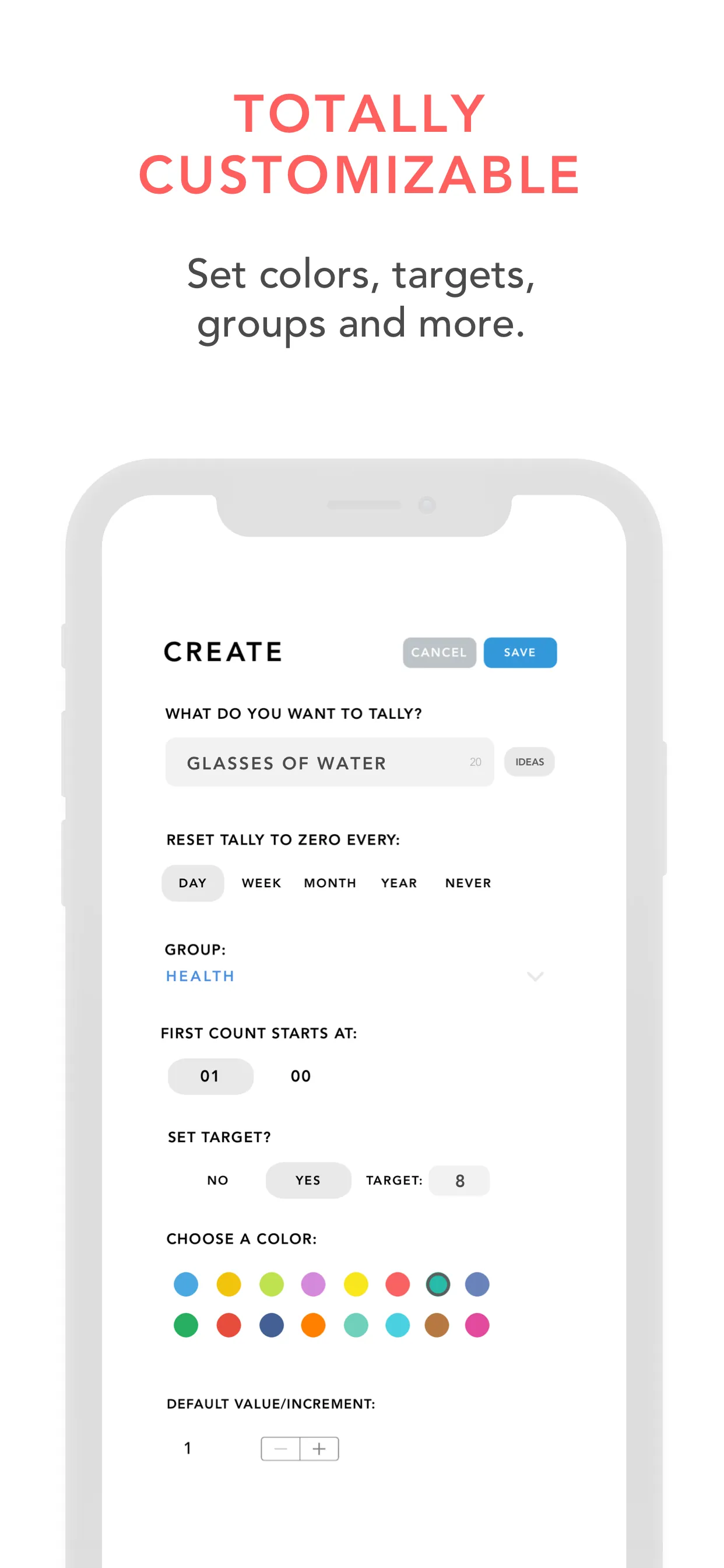 Tally: The Anything Tracker iphone screenshot 11