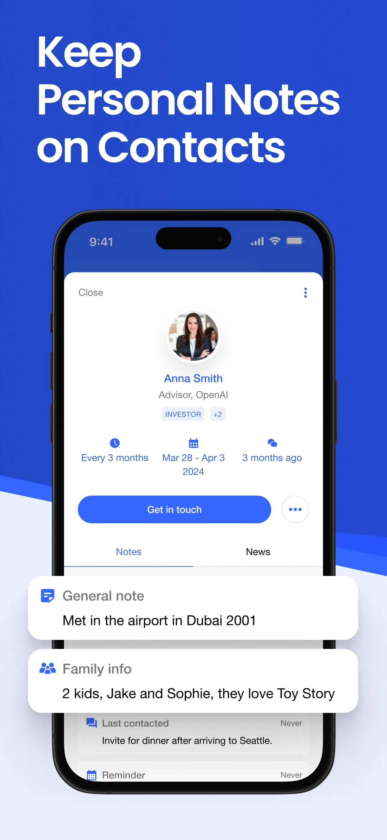 Covve CRM Manage your contacts iphone screenshot 7