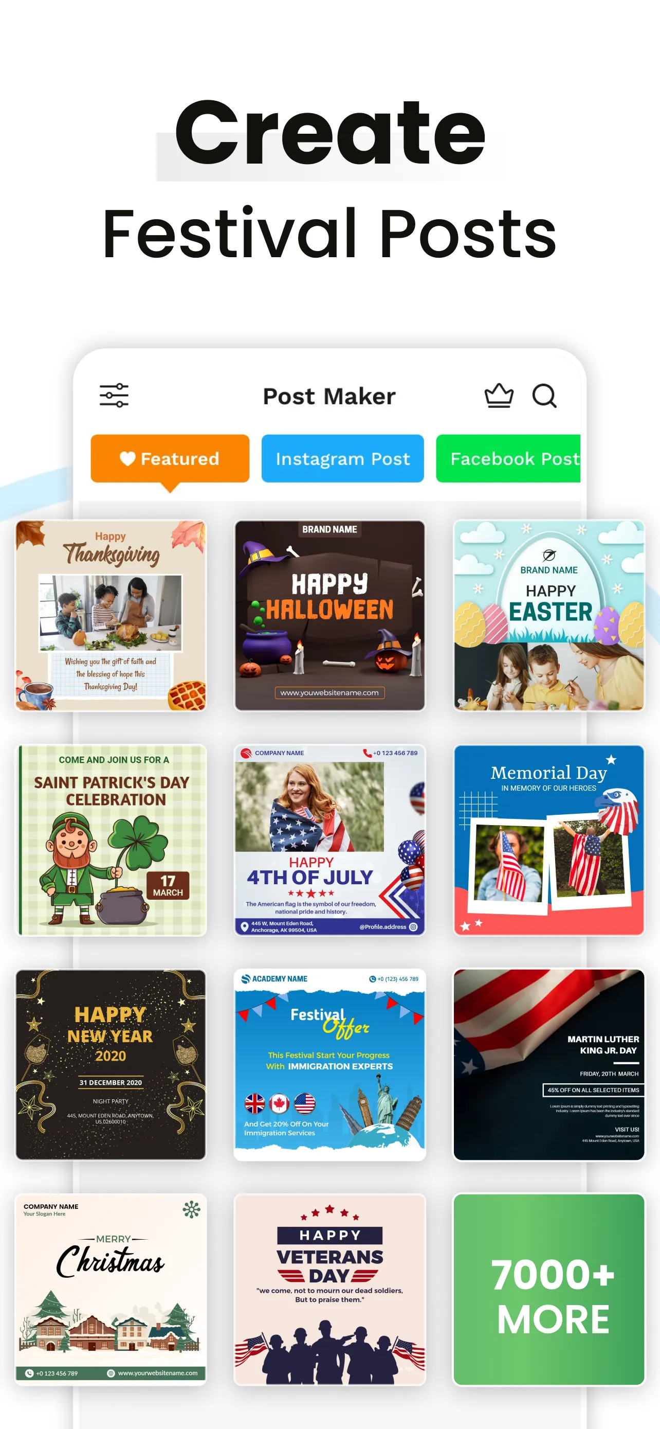 Social Media Post Maker iphone screenshot 5