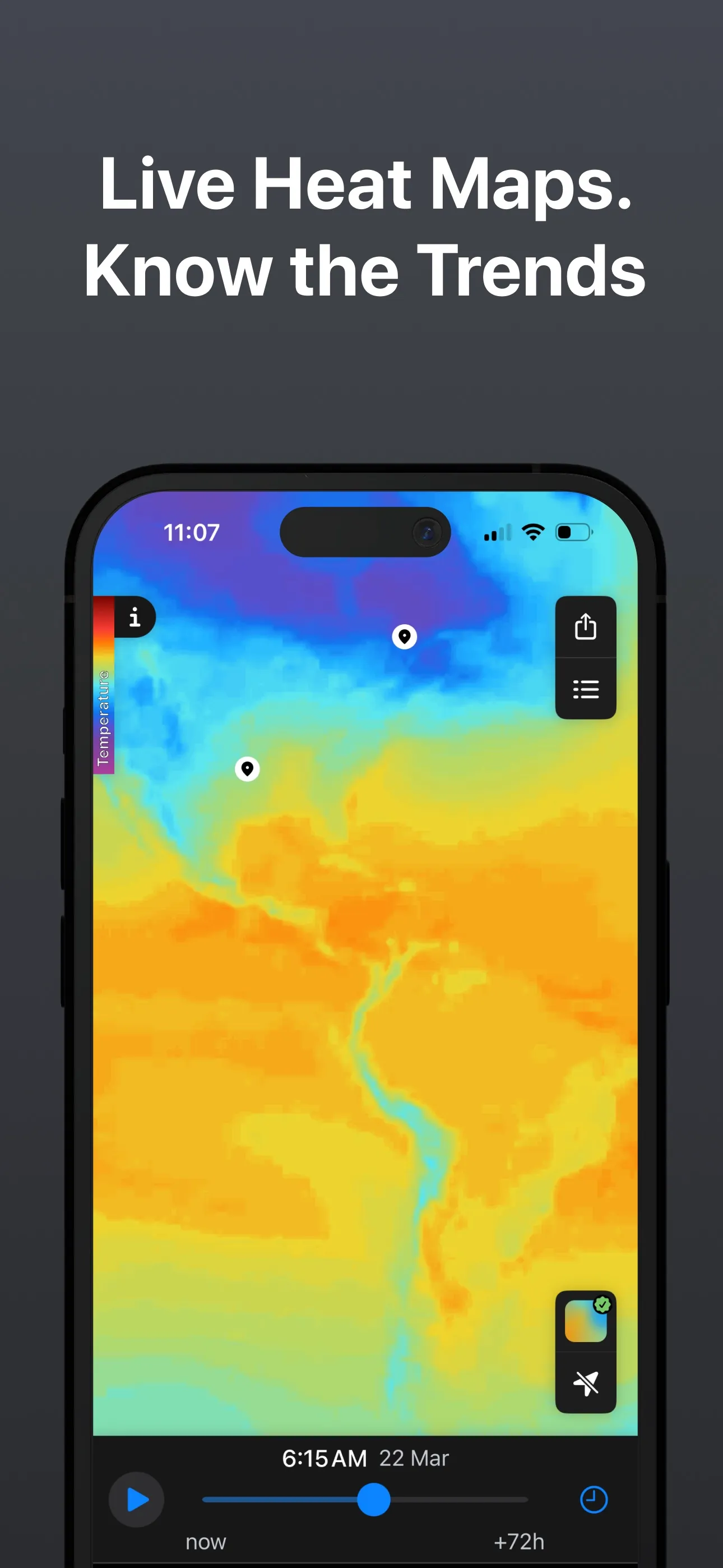 Rain Viewer: PRO Weather Radar iphone screenshot 7