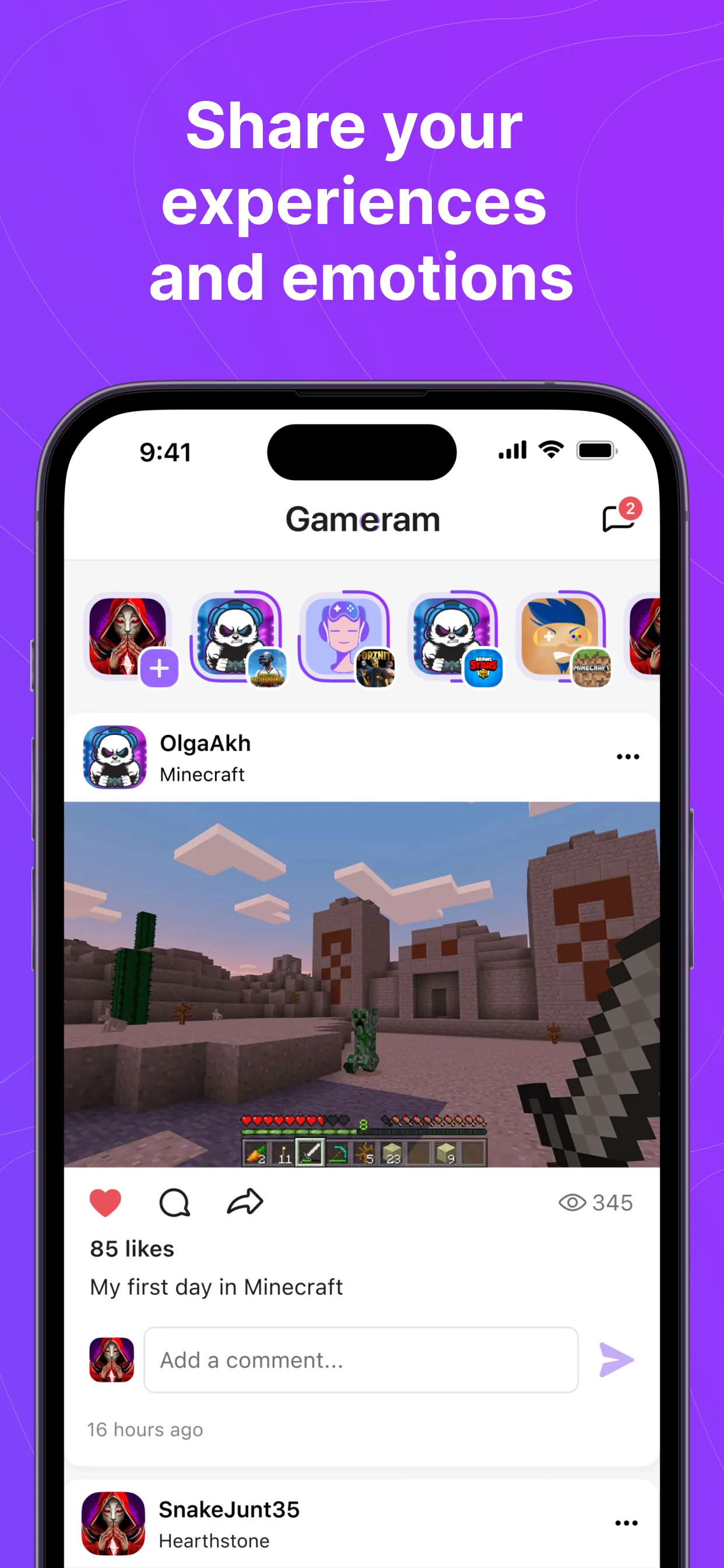 Gameram: Gaming social network iphone screenshot 4