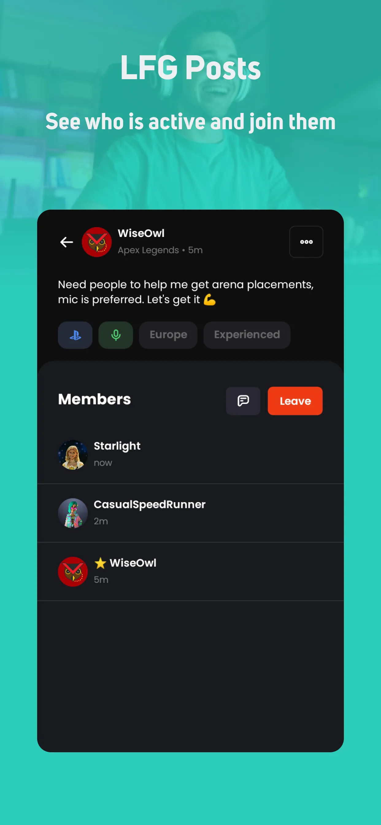 GamerLink LFG, Find Teammates! iphone screenshot 6