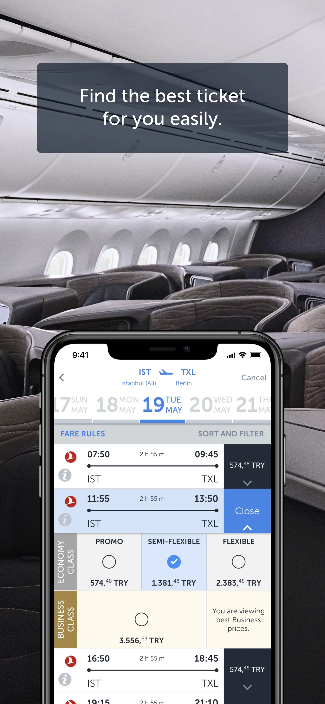 Turkish Airlines: Book Flights iphone screenshot 2