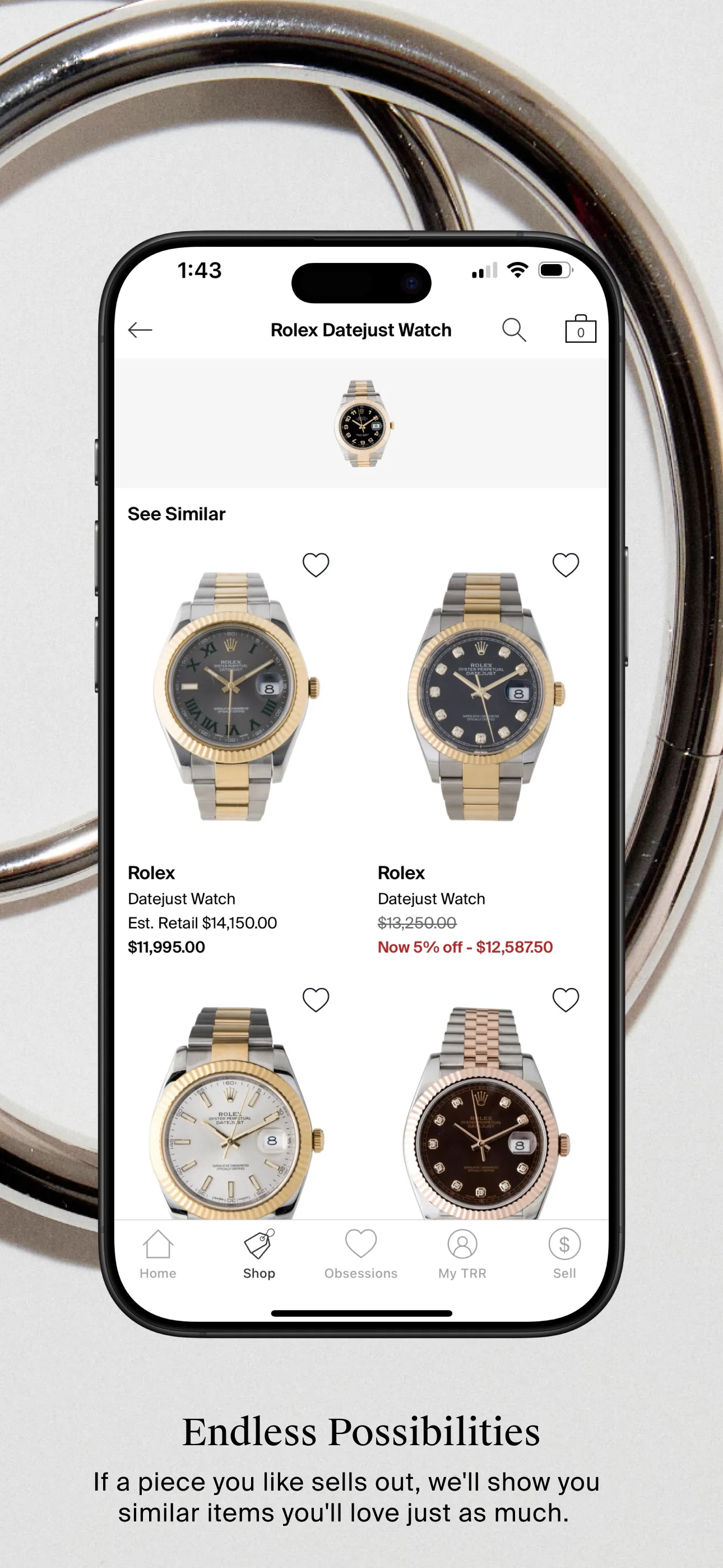 The RealReal - Buy+Sell Luxury iphone screenshot 3