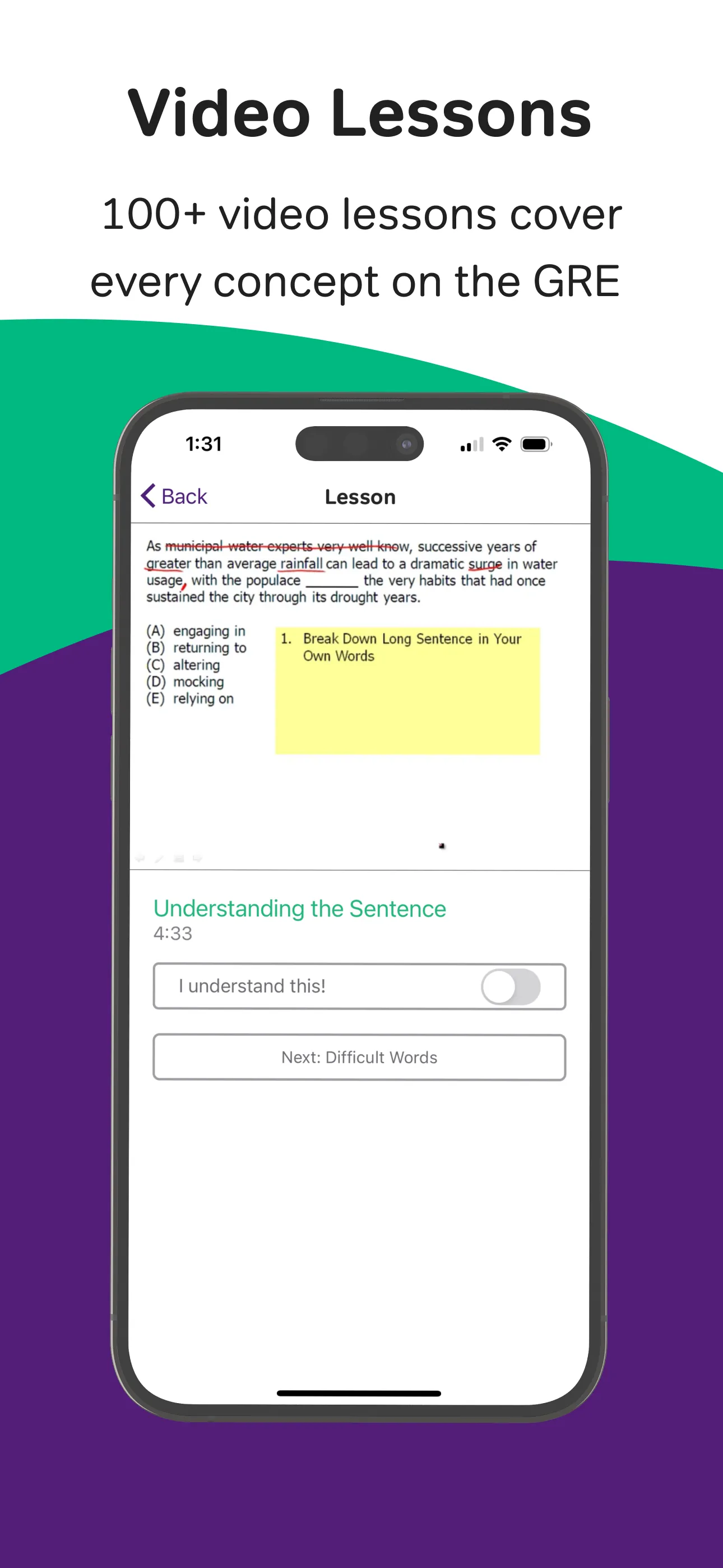 GRE Prep & Practice by Magoosh iphone screenshot 5