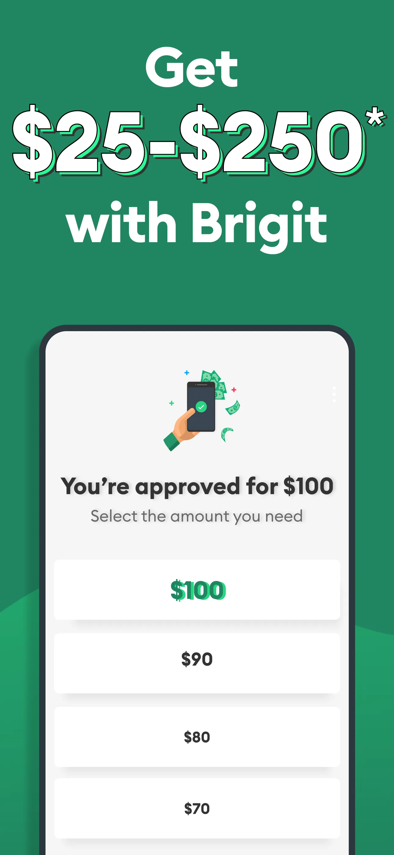 Brigit: Cash Advance & Credit iphone screenshot 1