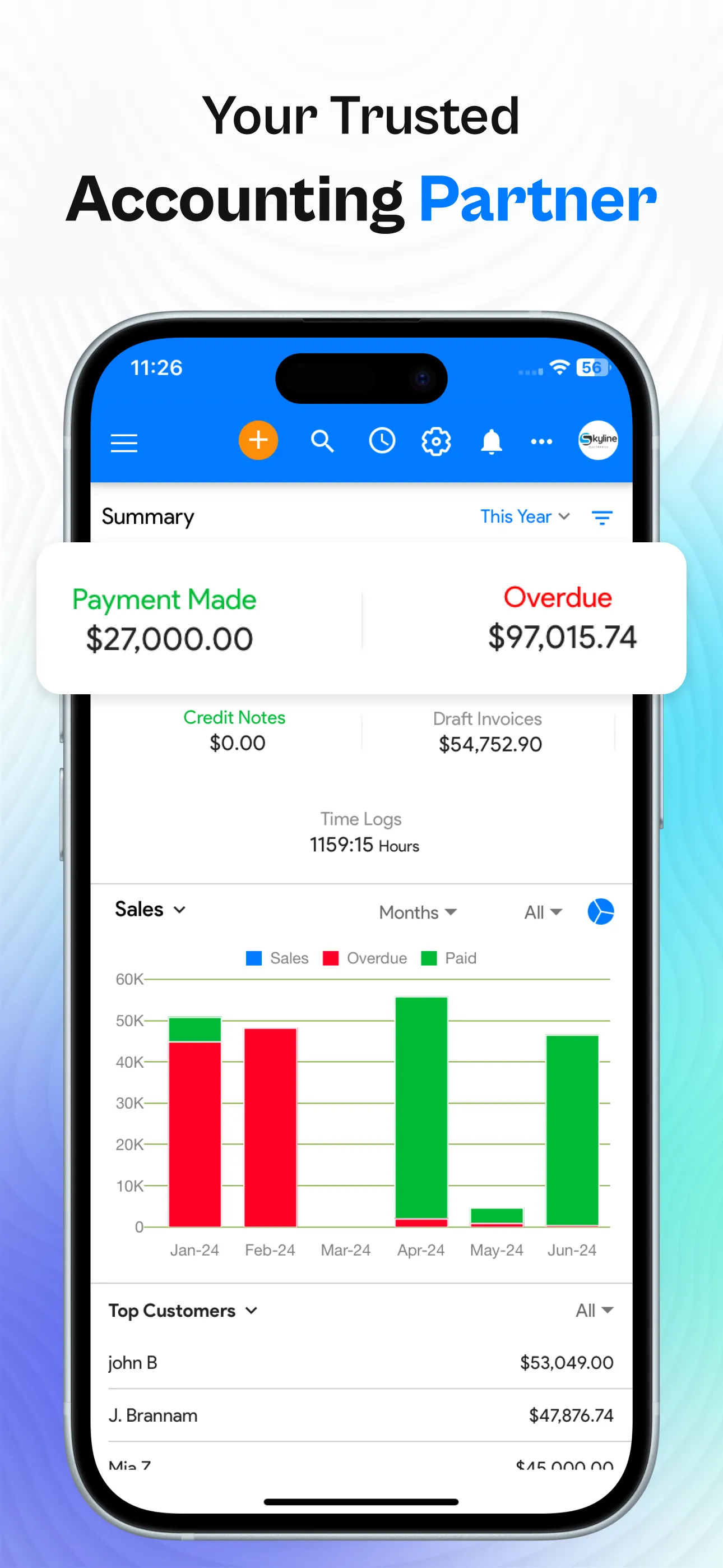Accounting App - Moon Books iphone screenshot 1