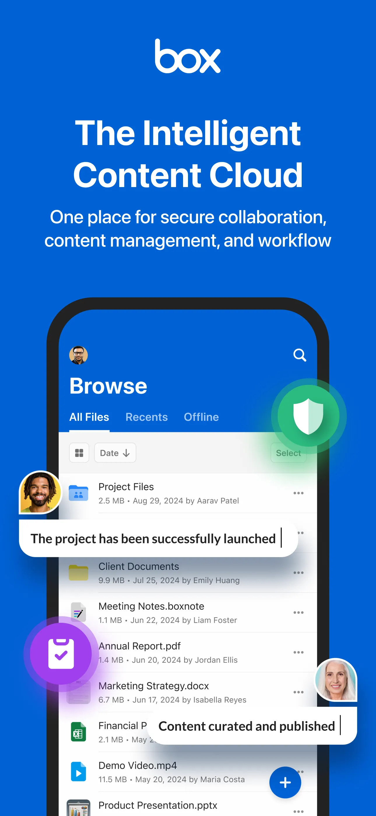 Box: The Content Cloud iphone screenshot 1