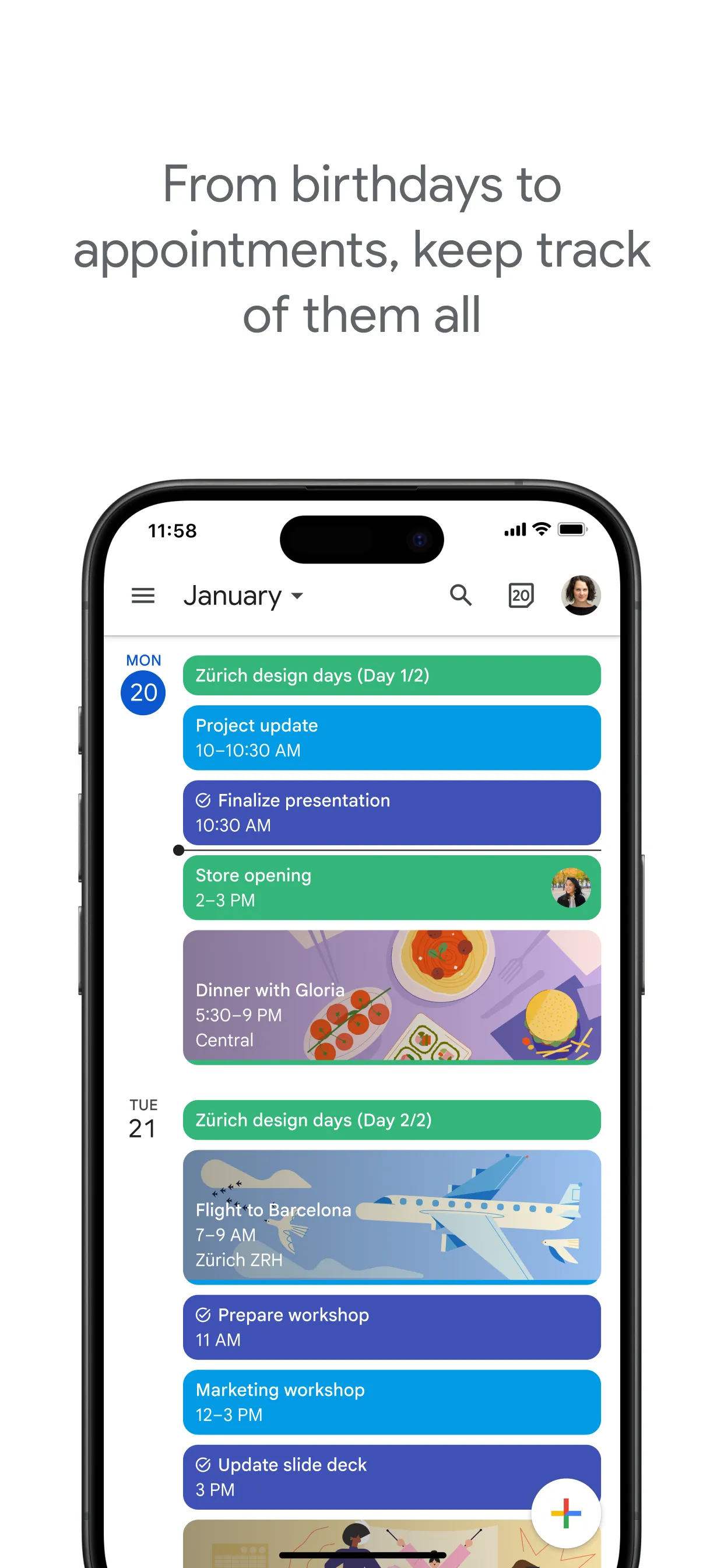 Google Calendar: Get Organized iphone screenshot 1