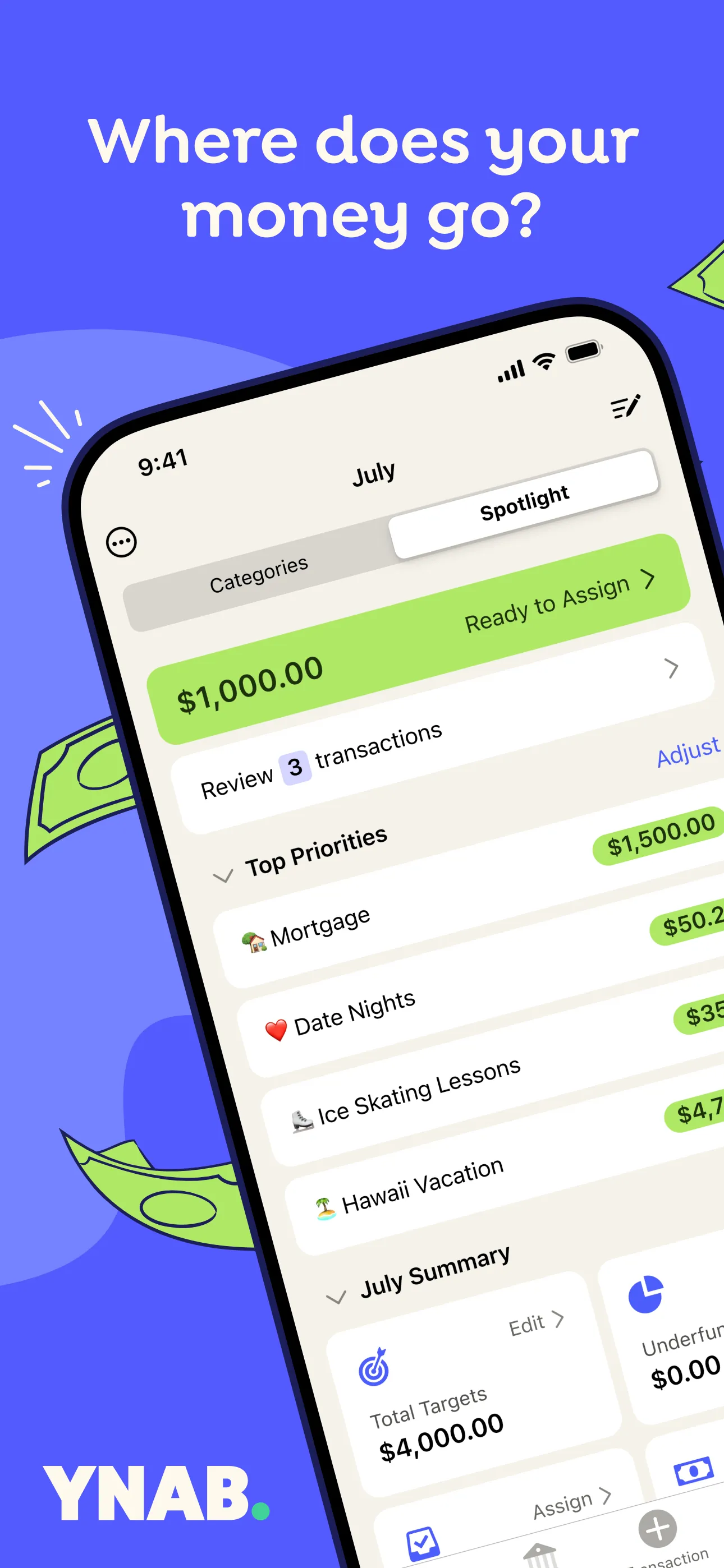 YNAB iphone screenshot 2