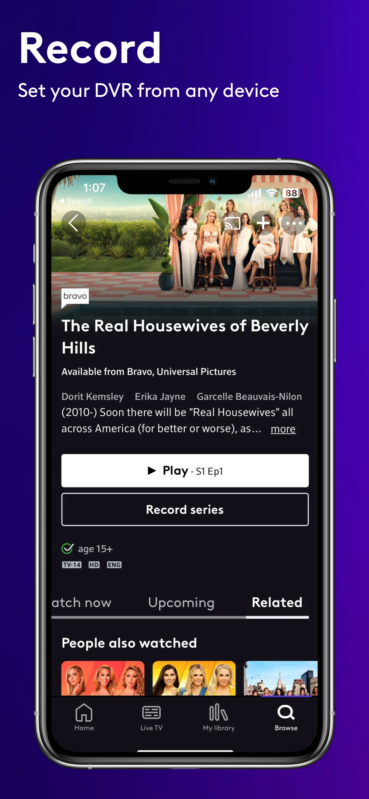 Xfinity Stream iphone screenshot 3