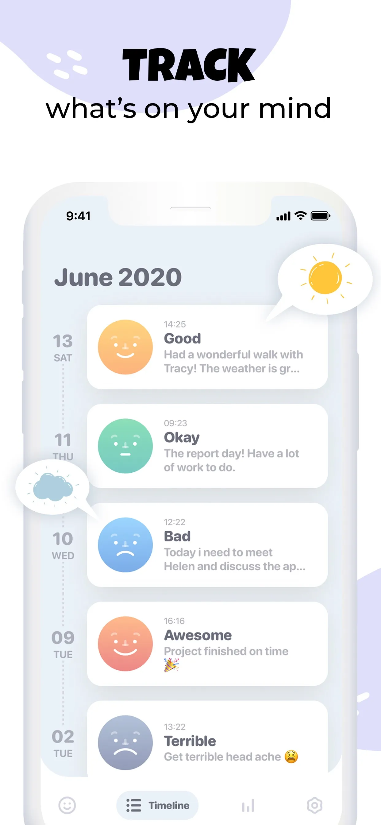 Moodnotes - Mood Tracker iphone screenshot 4