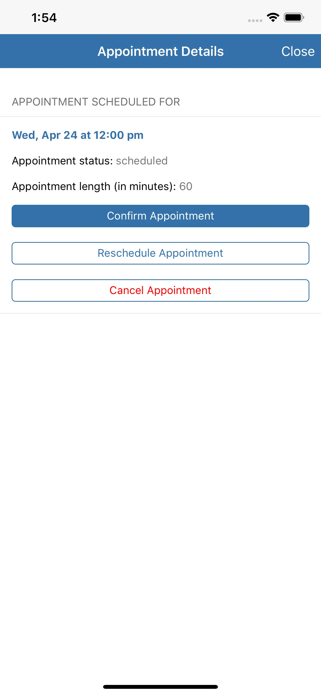 The Scheduling App iphone screenshot 3