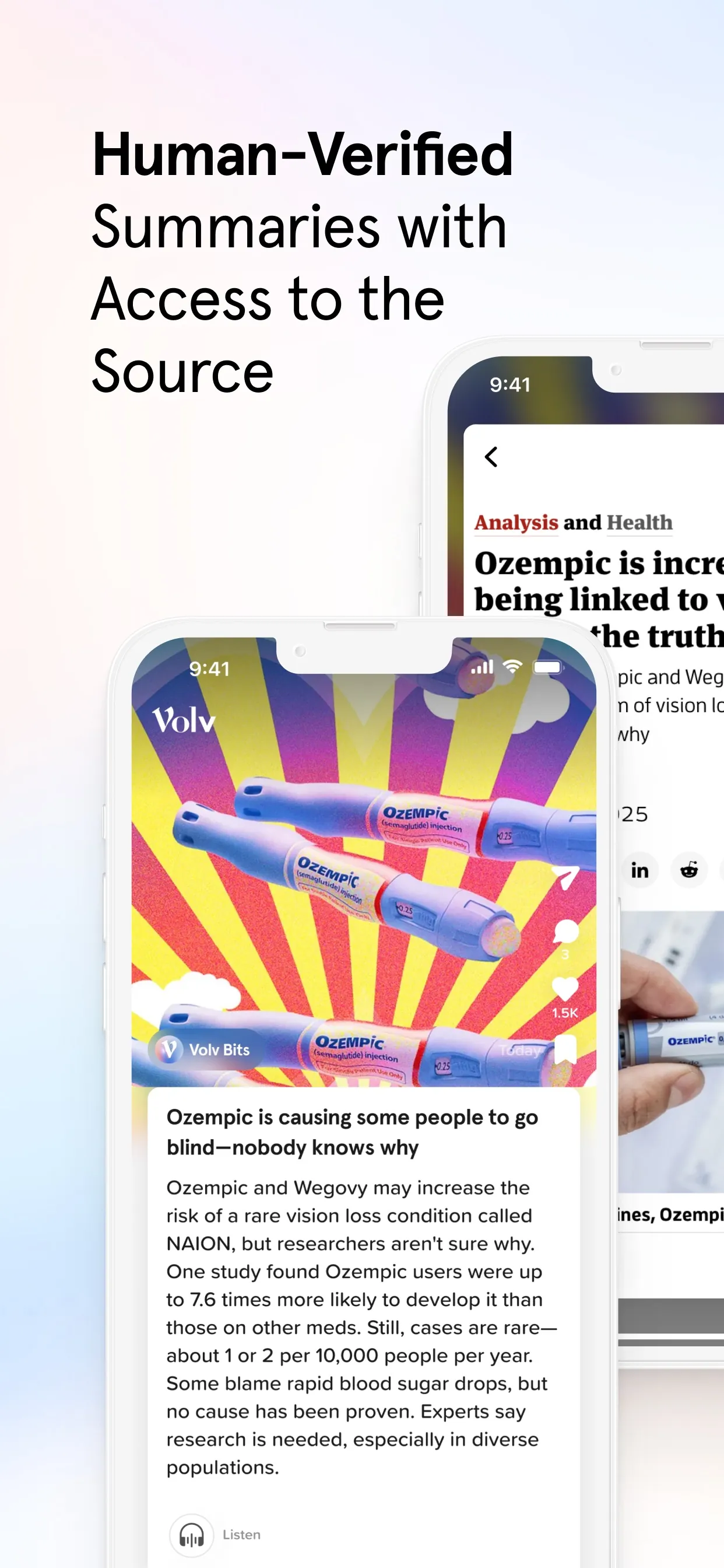 Volv - Curated 9-Second News iphone screenshot 2