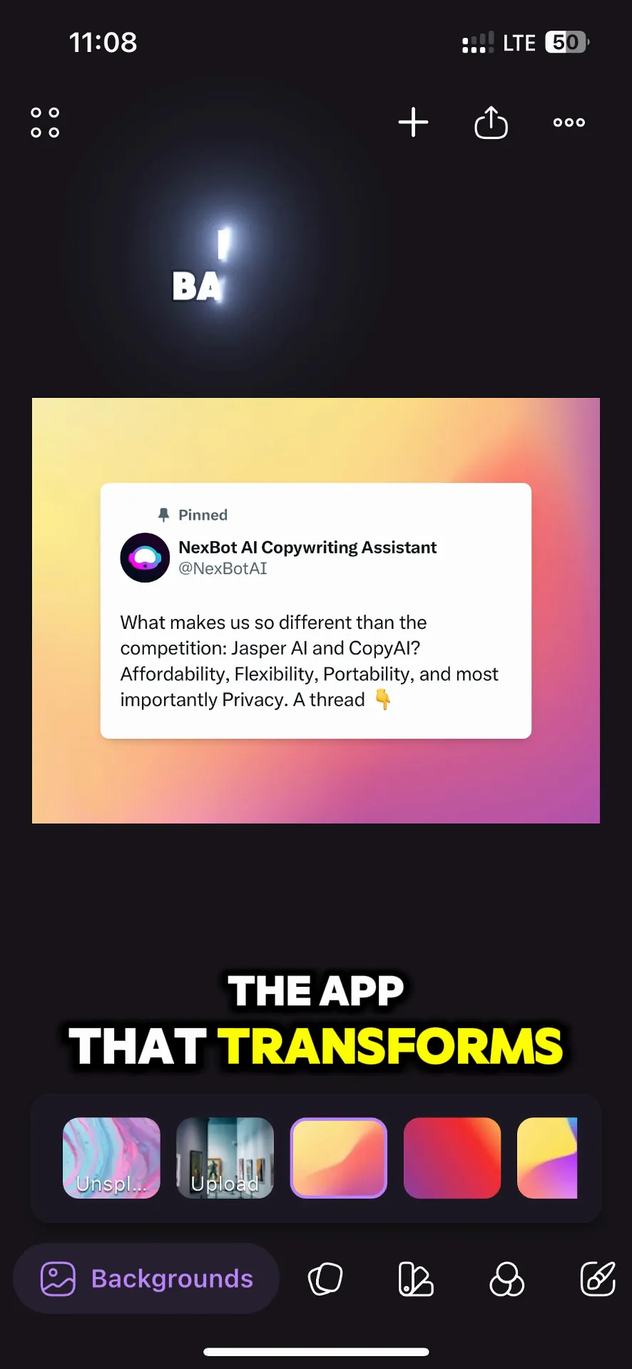 Screenshot Snapshot: NexSnap iphone screenshot 1