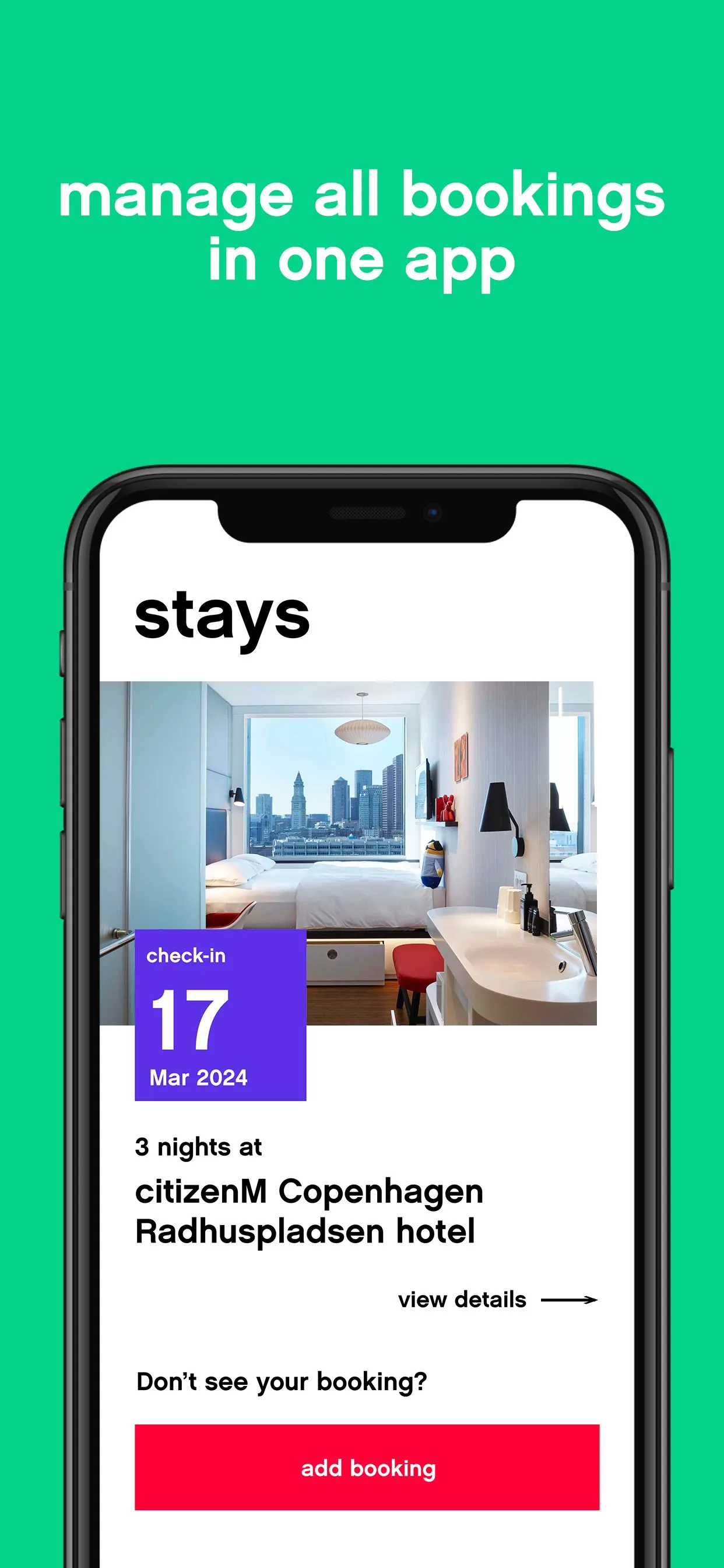 citizenM | Booking Hotel Rooms iphone screenshot 3