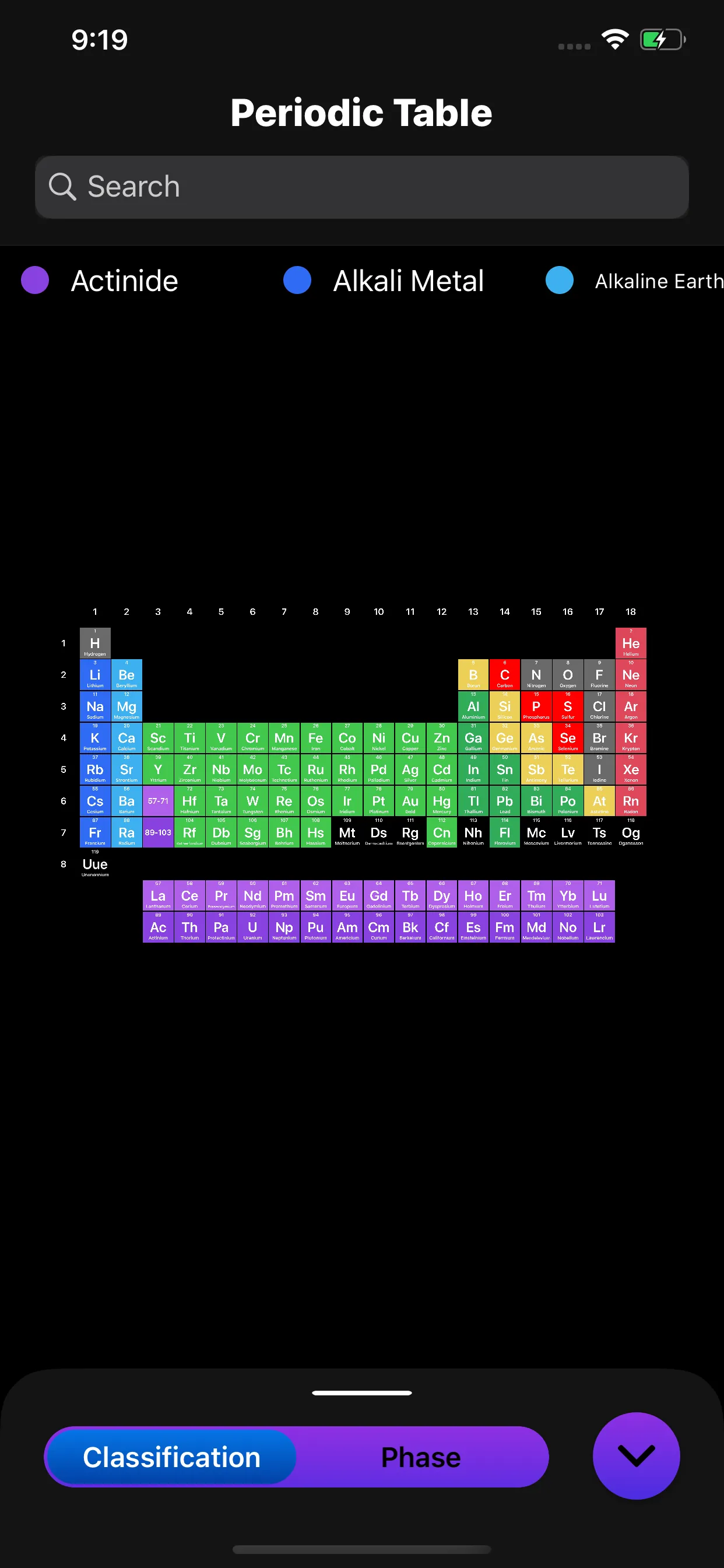The Chemistry App iphone screenshot 1
