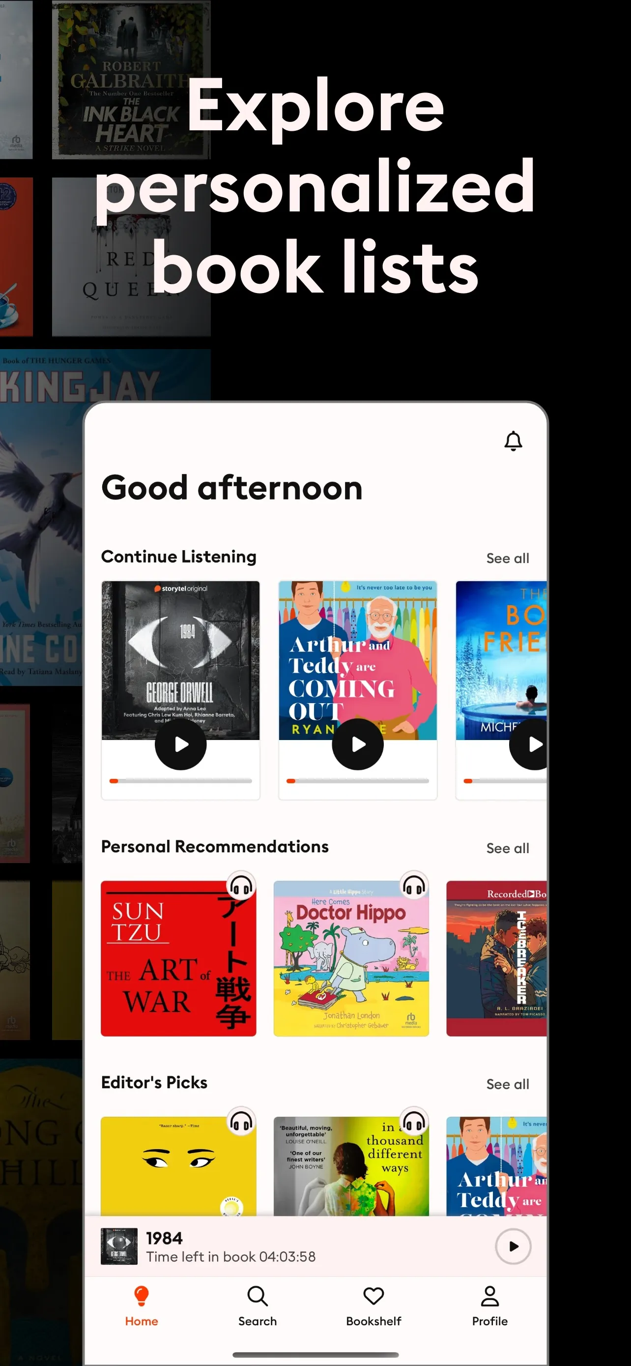 Storytel - Audiobooks Library iphone screenshot 3