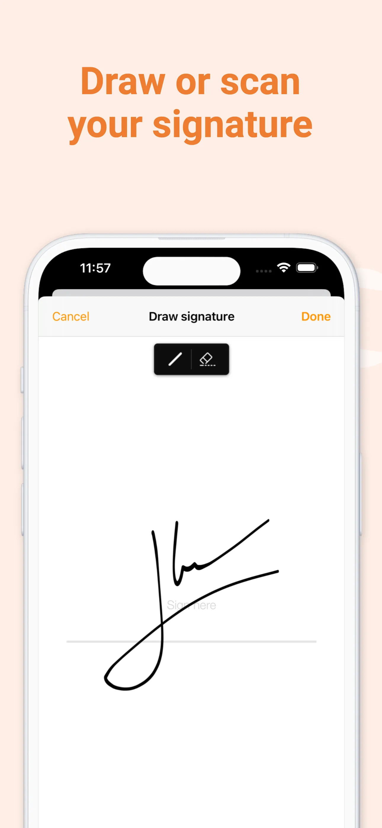 Genius Sign: PDF doc signature iphone screenshot 3