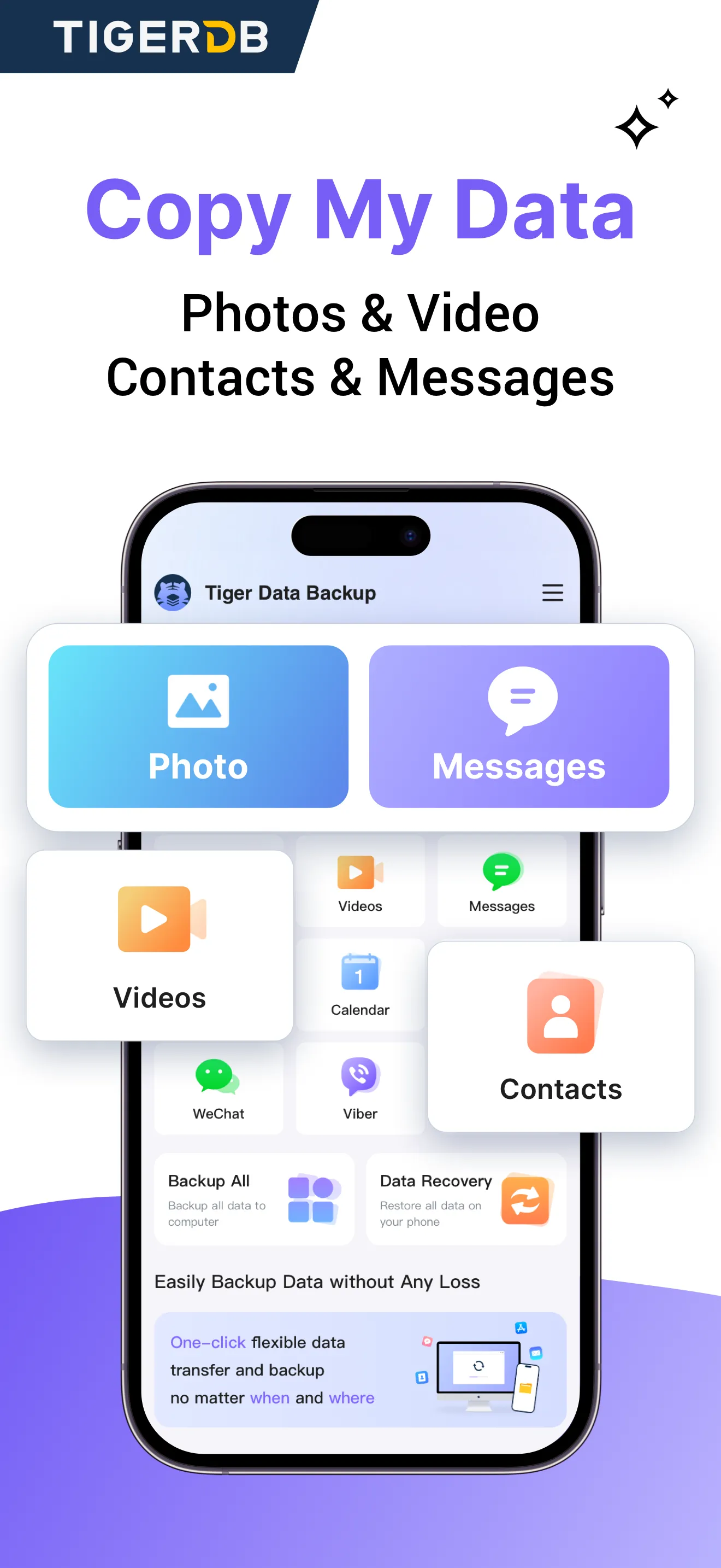Tiger Data Backup + Transfer iphone screenshot 2