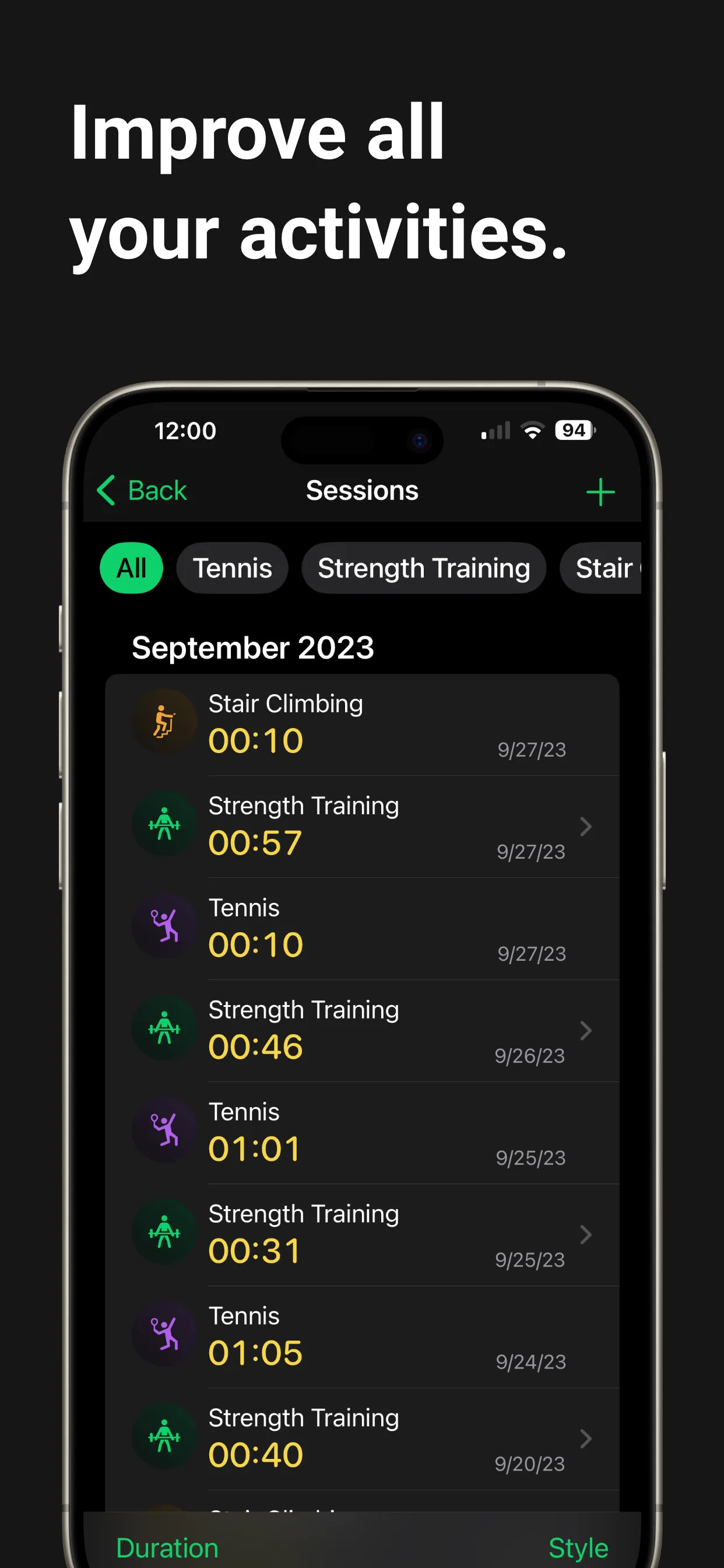 Setgraph: Strength Workout Log iphone screenshot 9