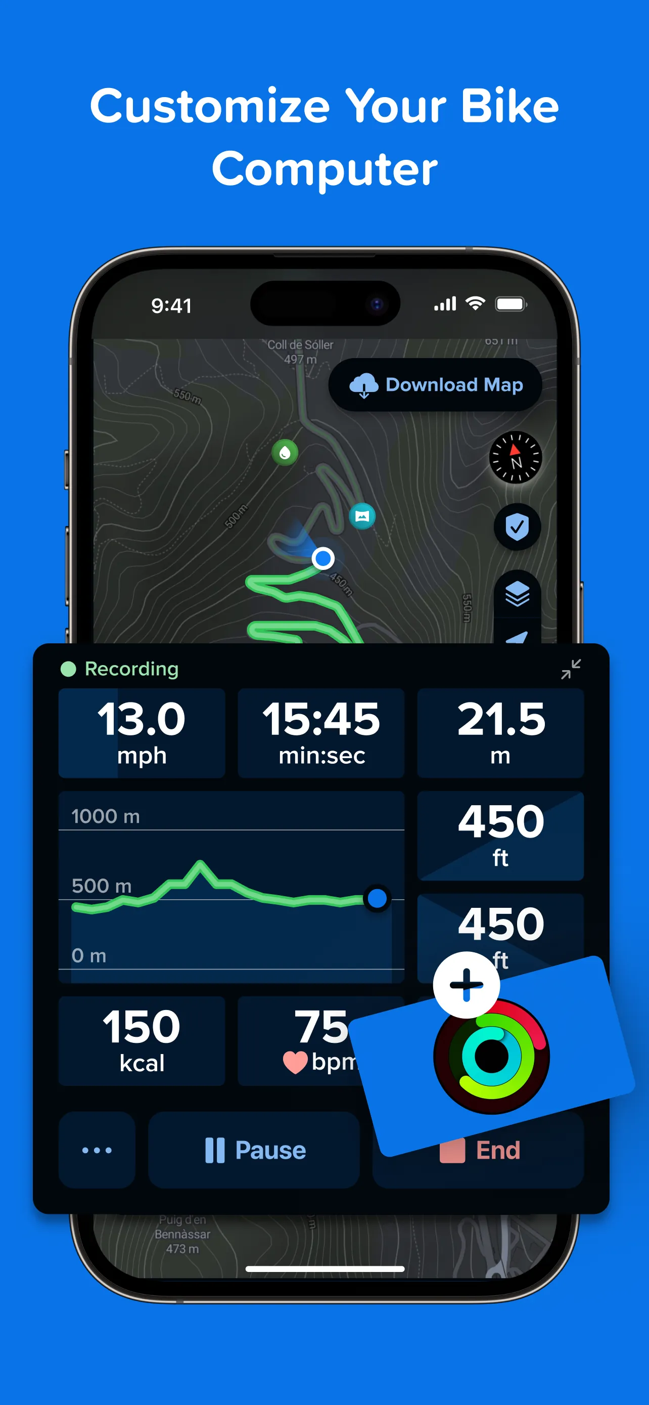 Bikemap: Bicycle Tracker & GPS iphone screenshot 9