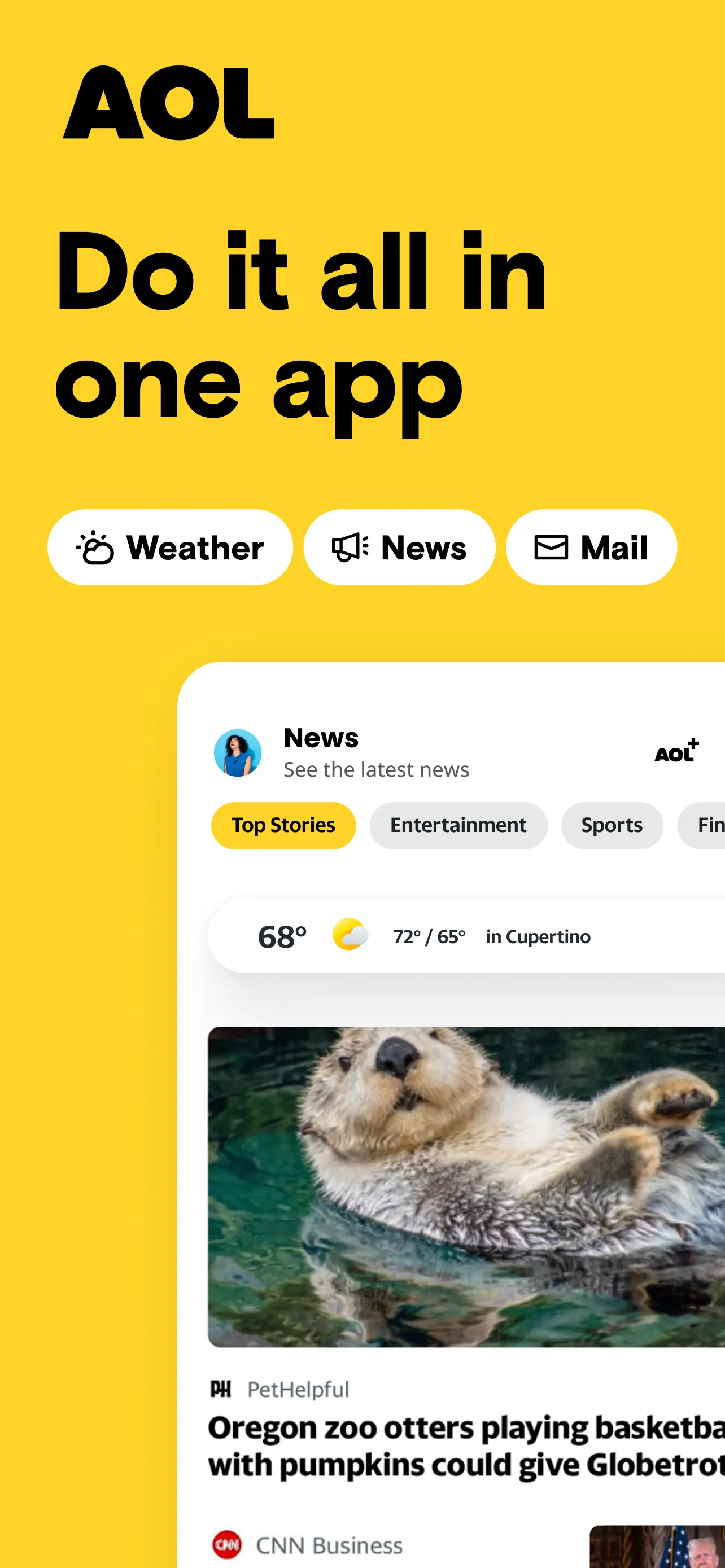 AOL Mail, News, Weather iphone screenshot 2