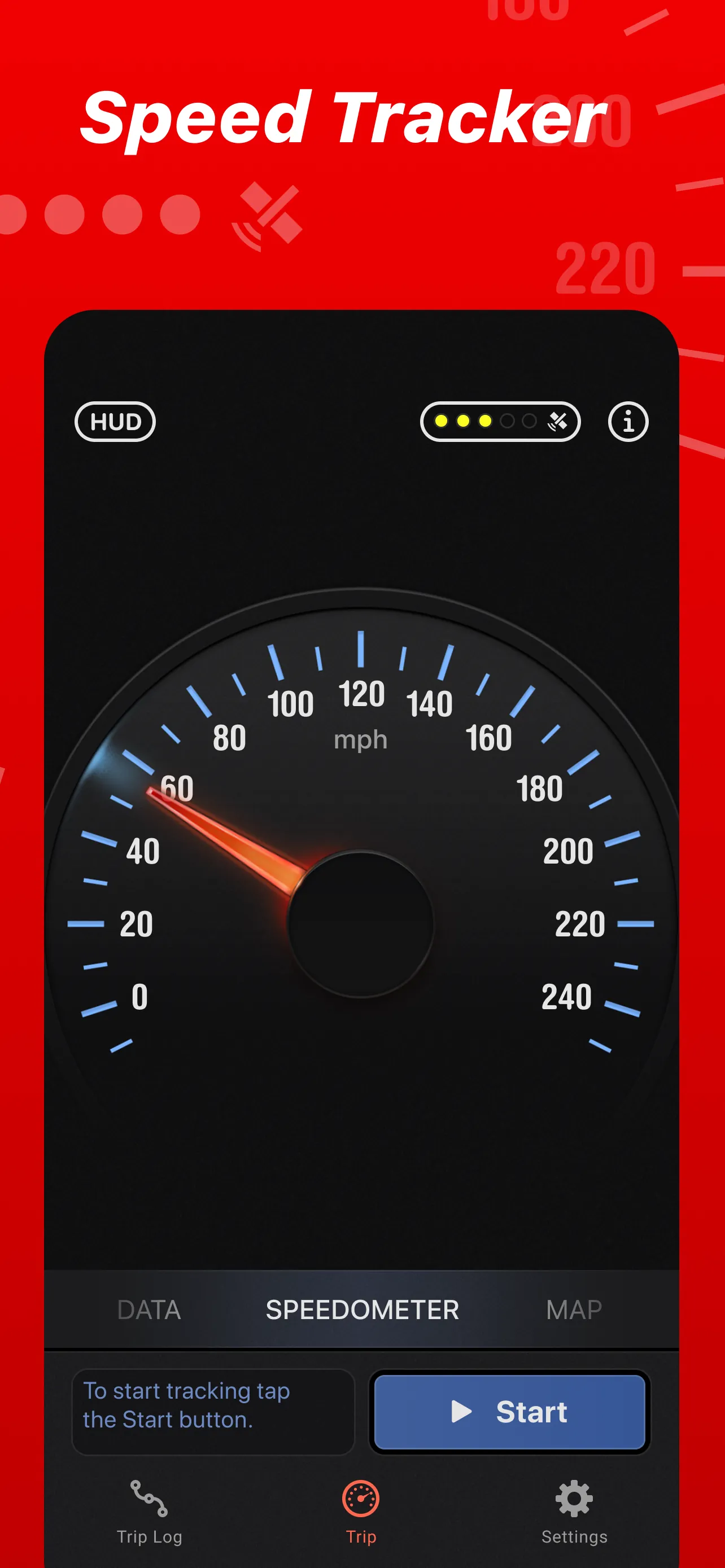 Speed Tracker: GPS Speedometer iphone screenshot 3