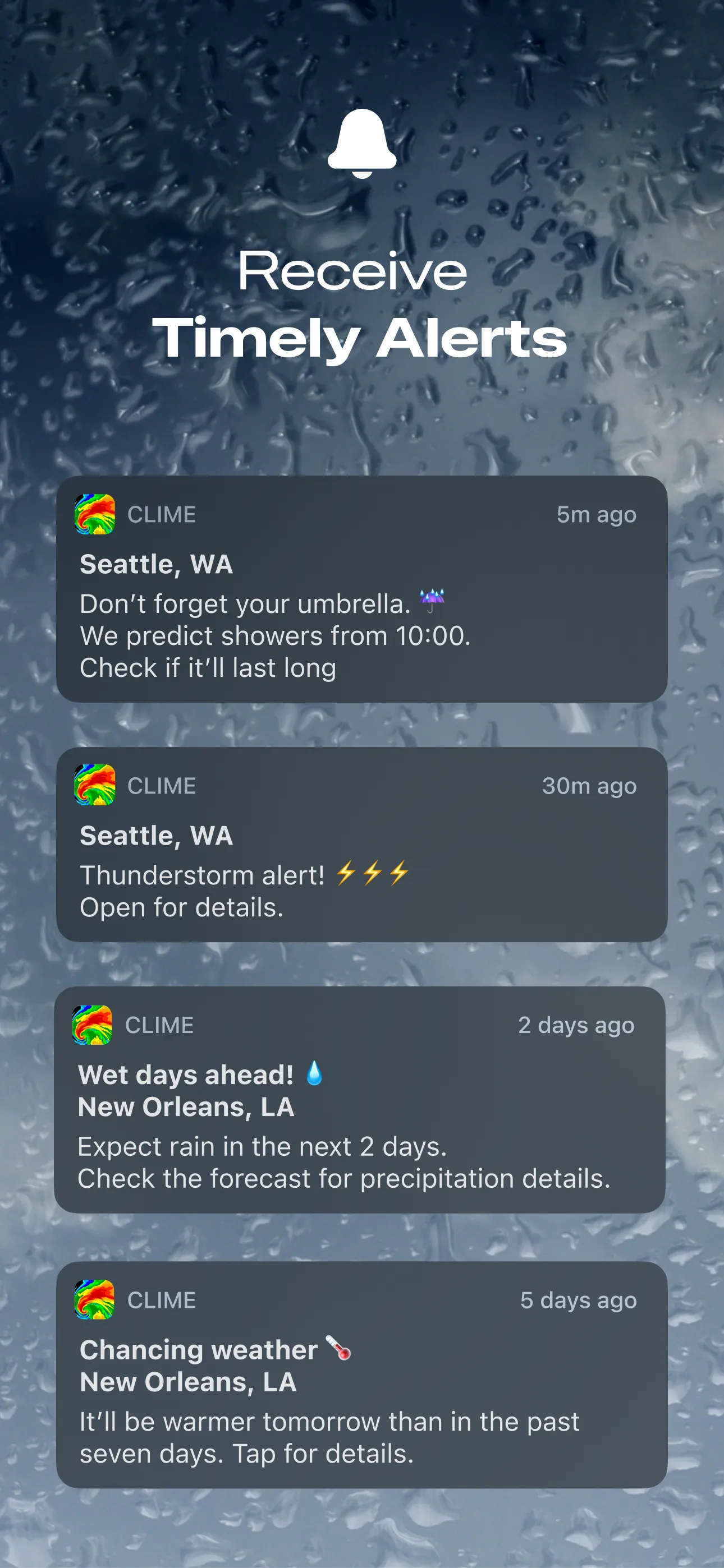 Clime: NOAA Weather Radar Live iphone screenshot 6