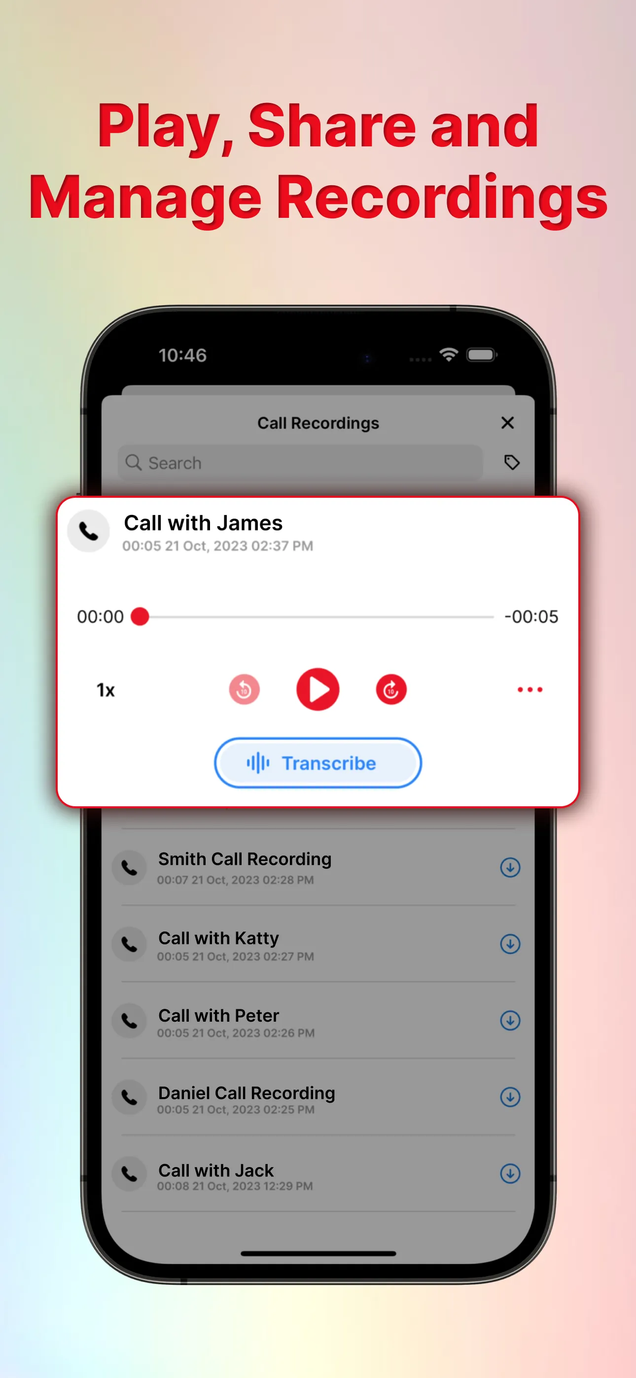 Call Recorder App: Record Call iphone screenshot 5