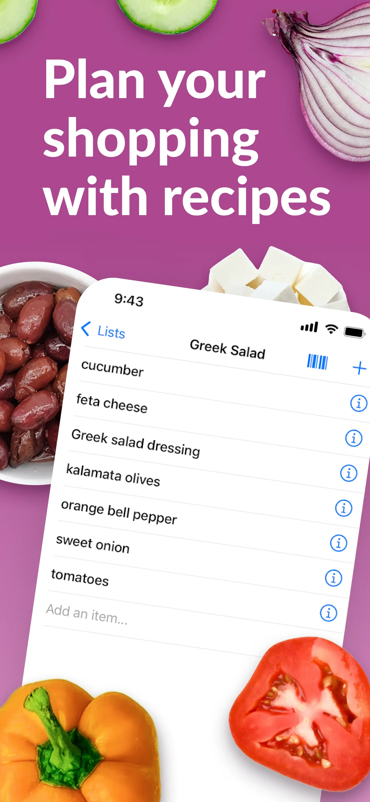 Our Groceries Shopping List iphone screenshot 3