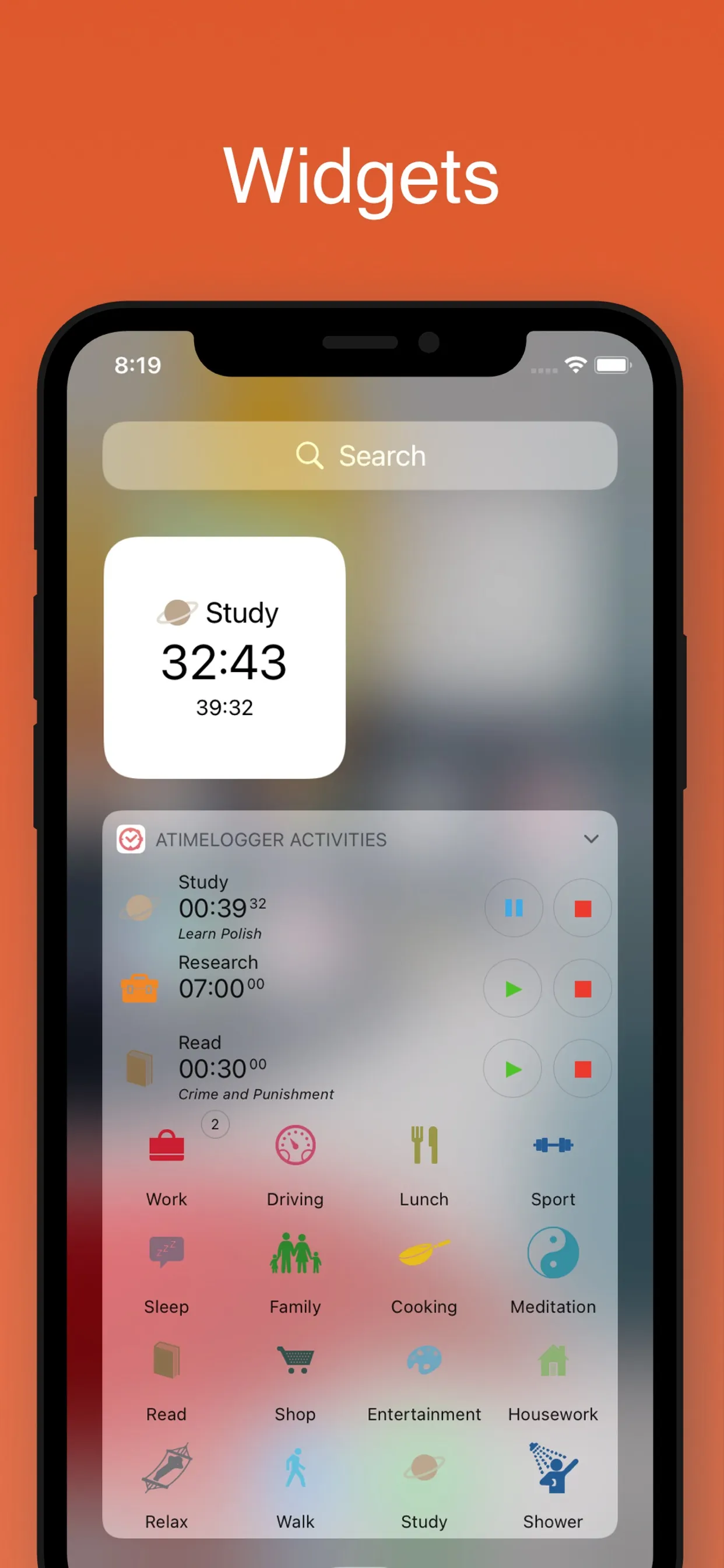 aTimeLogger Time Tracker iphone screenshot 7