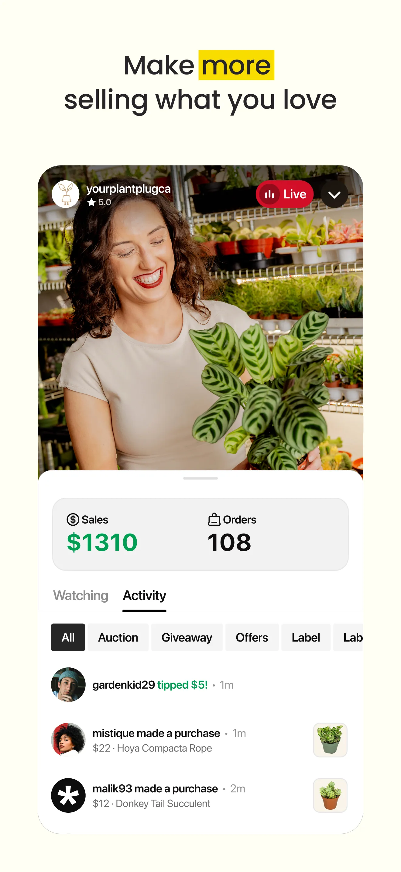 Whatnot: Shop, Sell, Connect iphone screenshot 5
