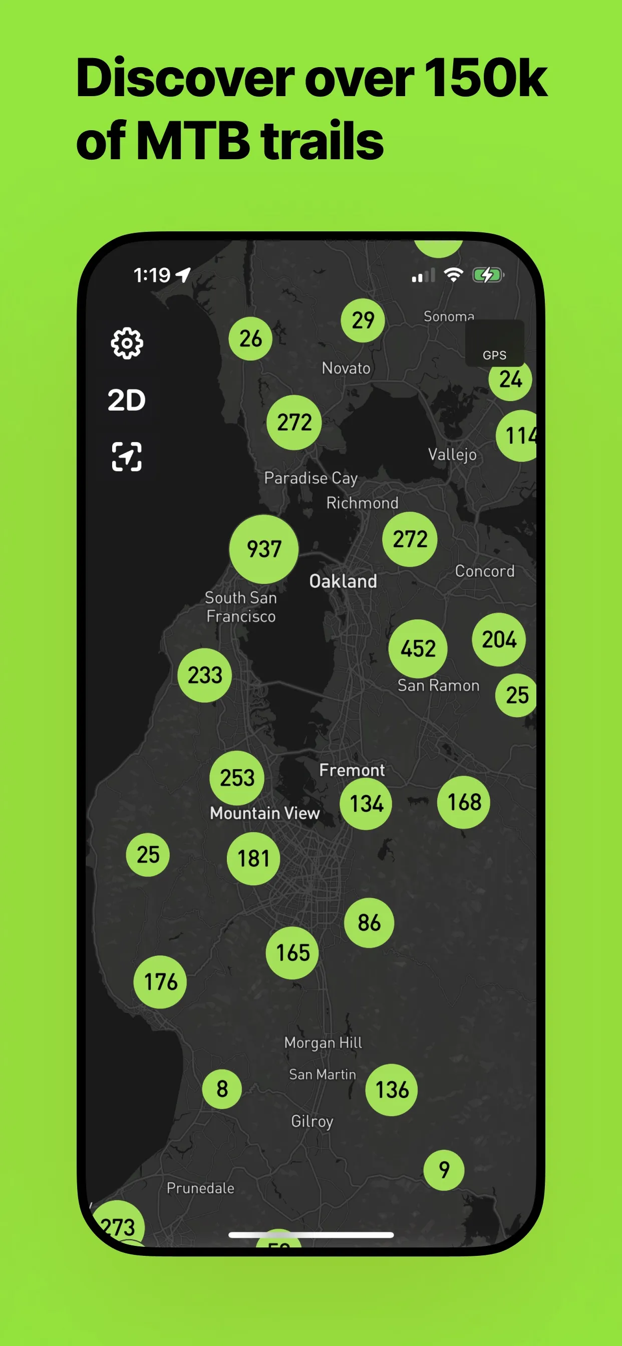Bike Tracker: MTB Trails iphone screenshot 2