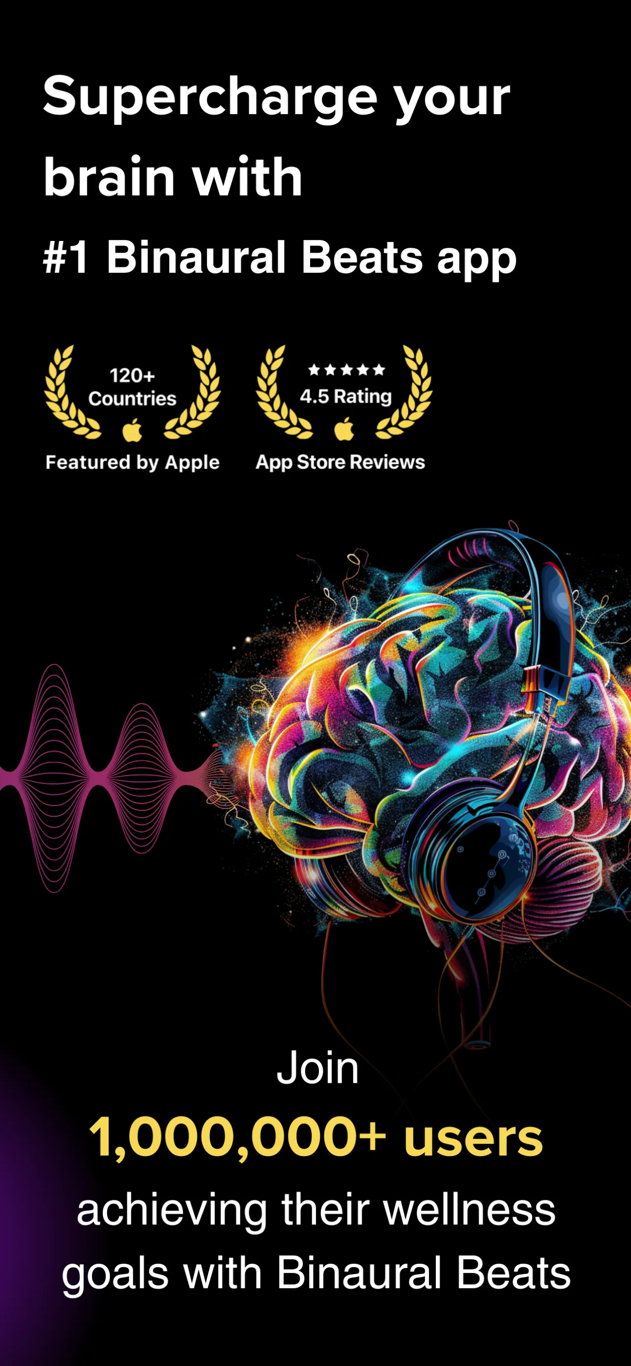 Binaural Beats: Healing sounds iphone screenshot 1