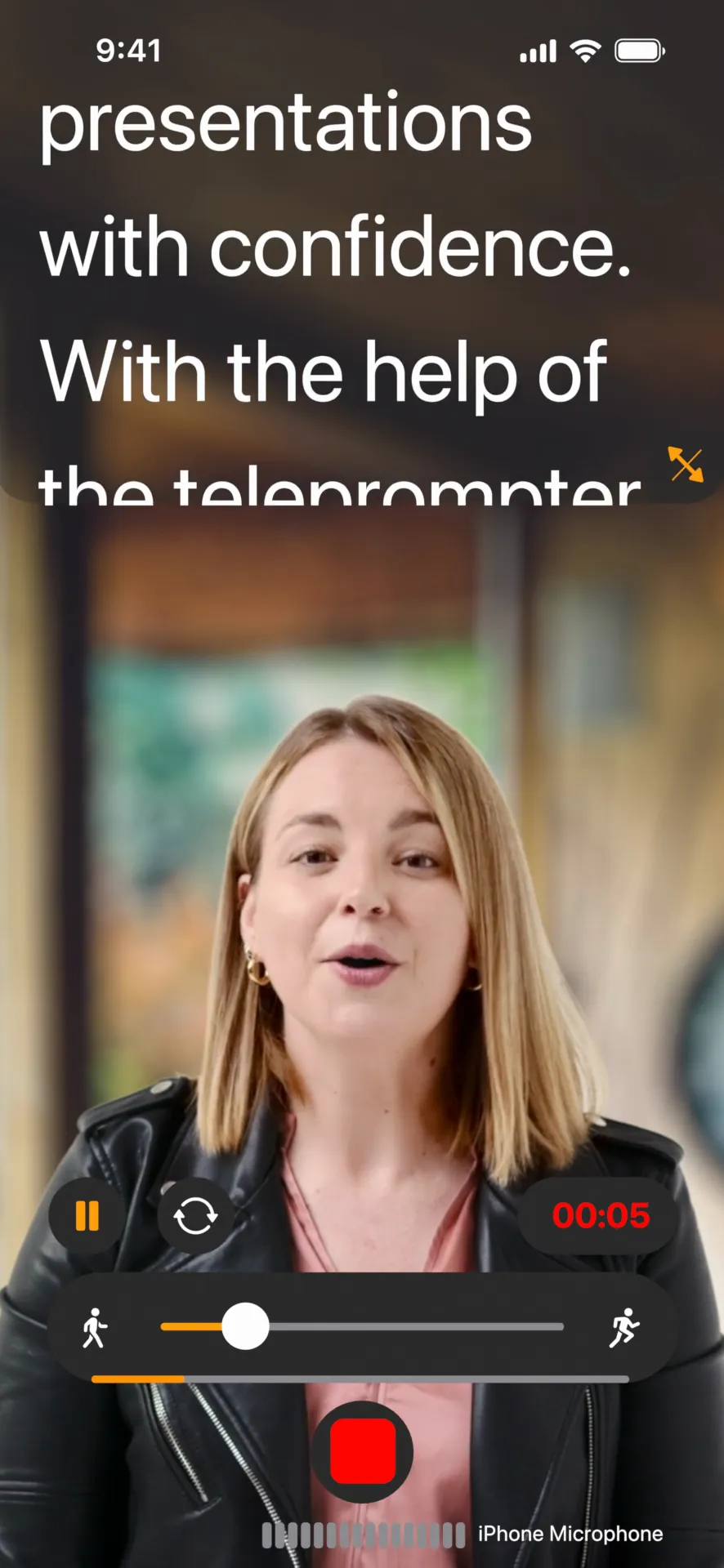 Teleprompter.com iphone screenshot 1
