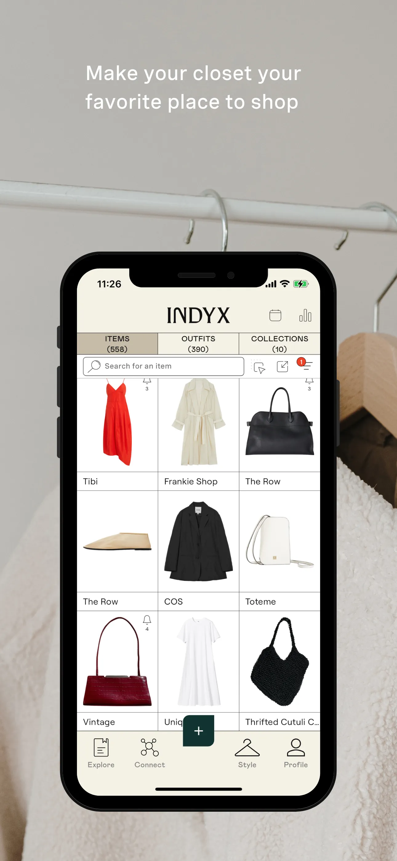 Indyx: Wardrobe & Outfit App iphone screenshot 1