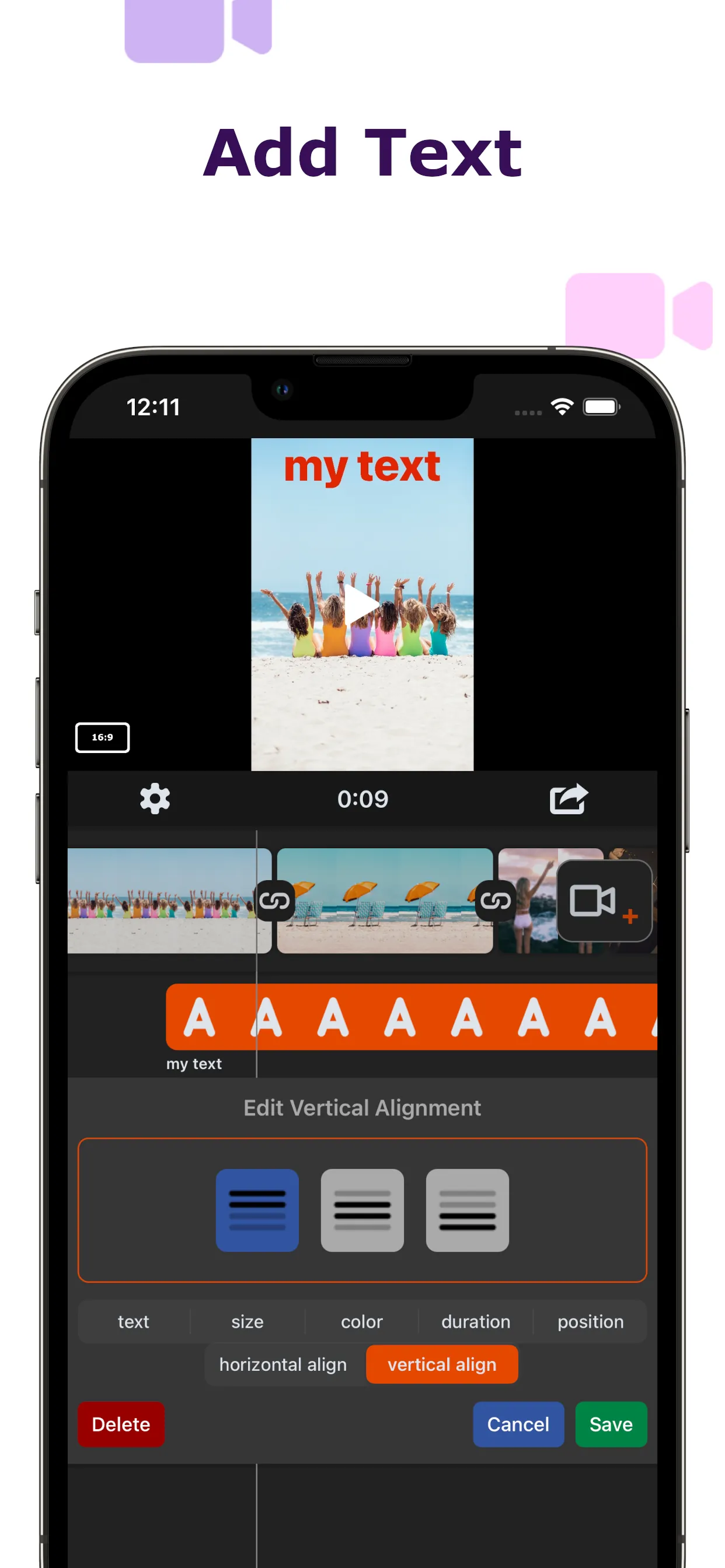 Add Photos and Music to Video iphone screenshot 2