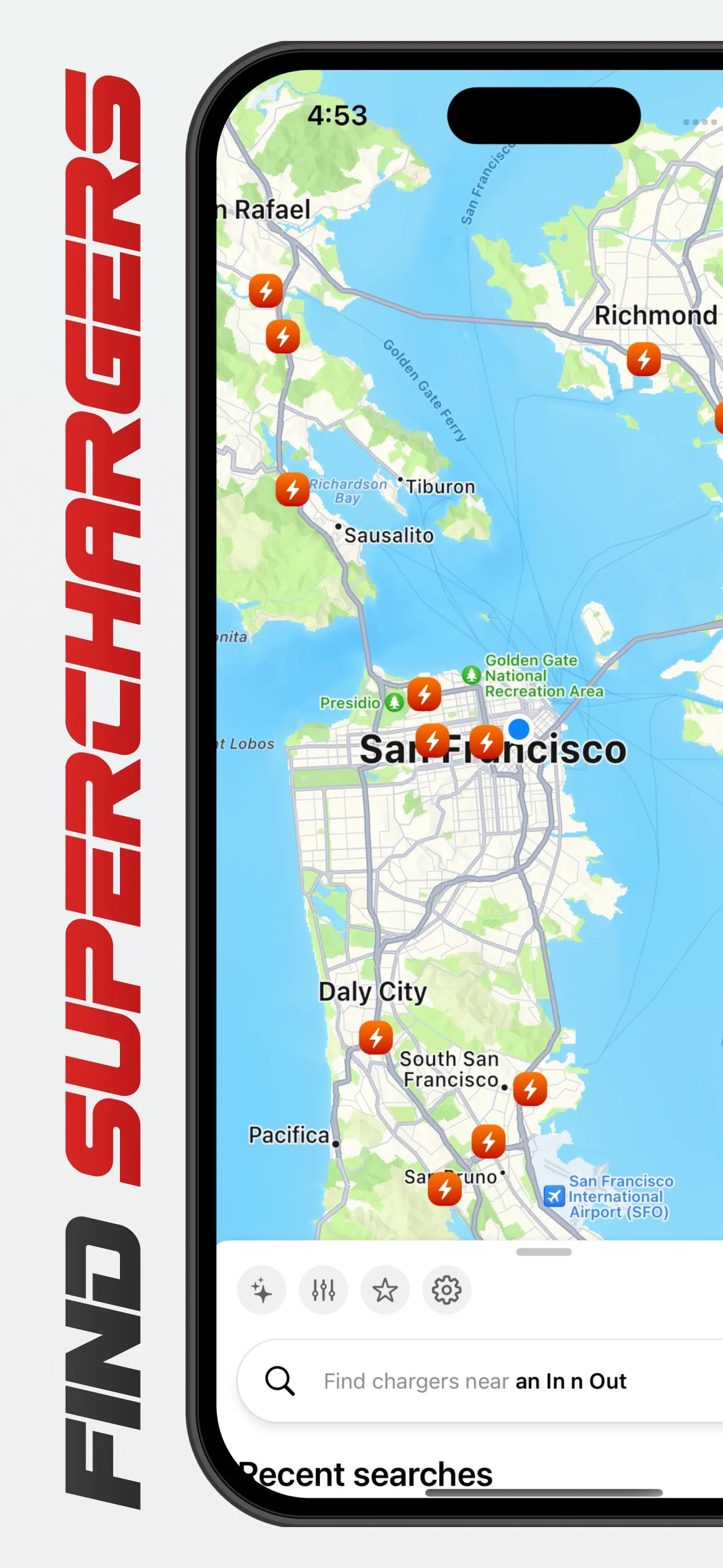 Charge My Tesla - Find Stops iphone screenshot 3