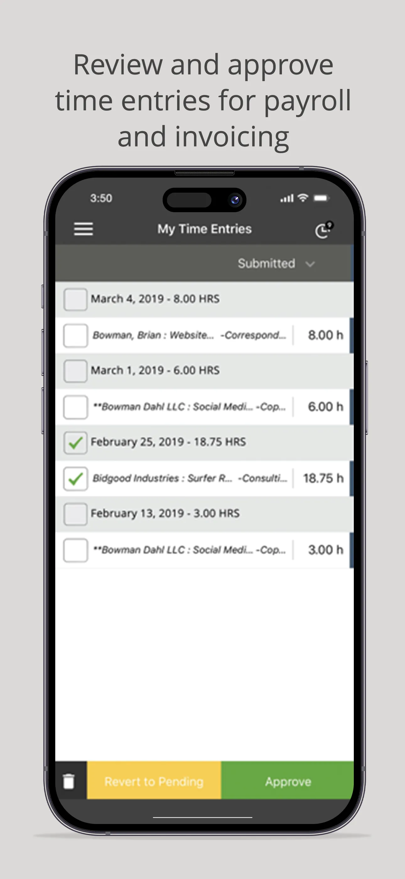 Time Tracker by eBillity iphone screenshot 6