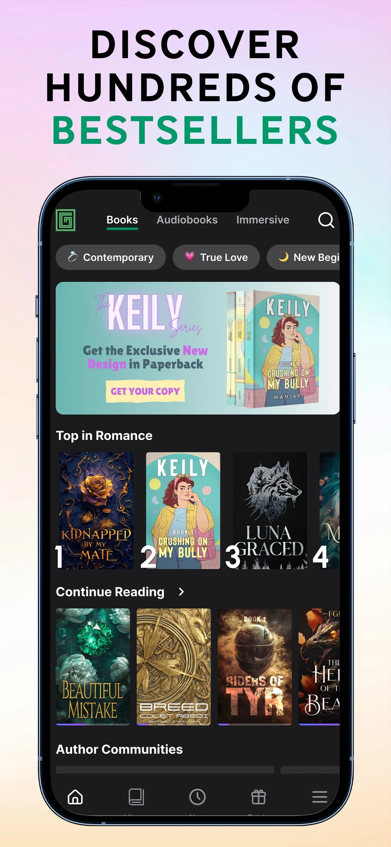 Galatea: Books & Audiobooks iphone screenshot 1
