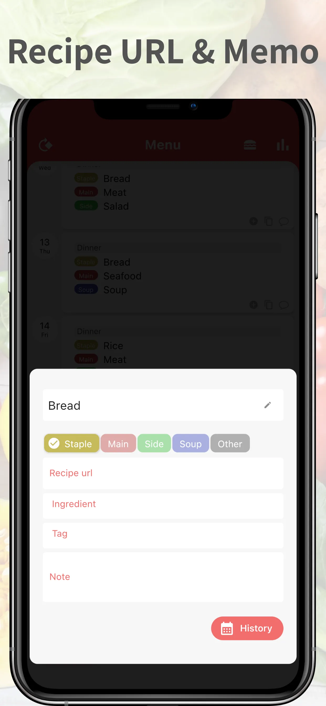 Daily Meal Planner iphone screenshot 4