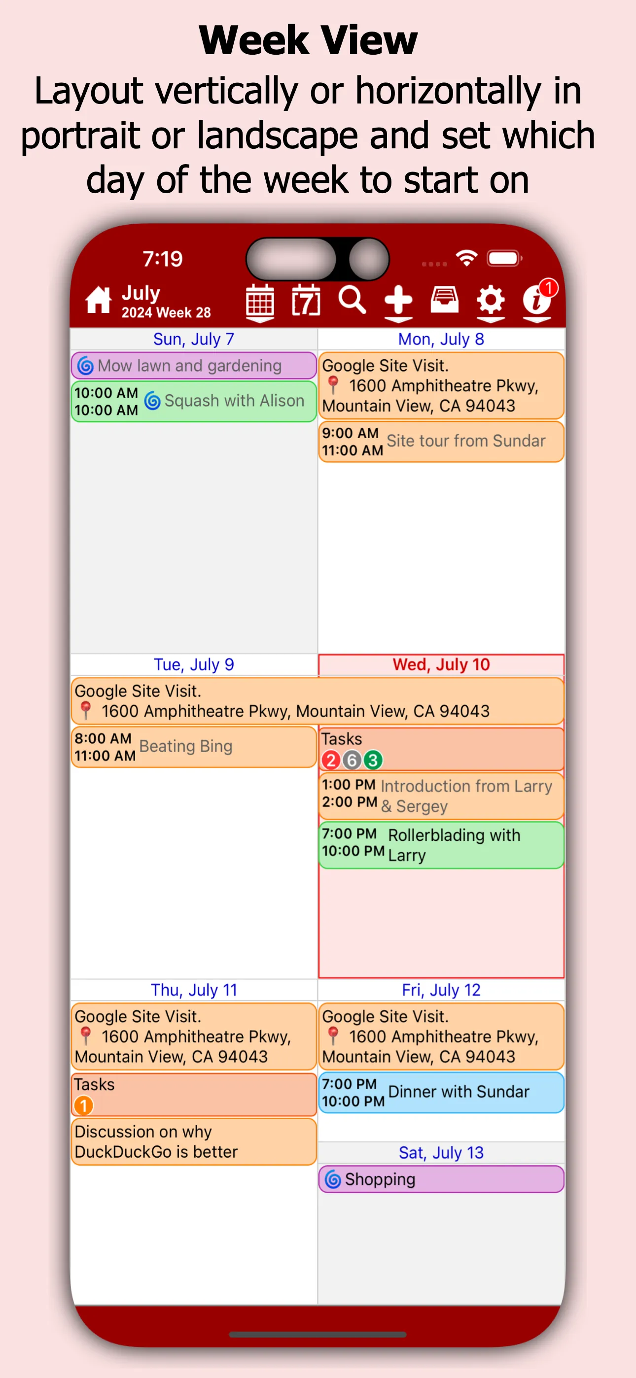 myCal PRO Planner iphone screenshot 6