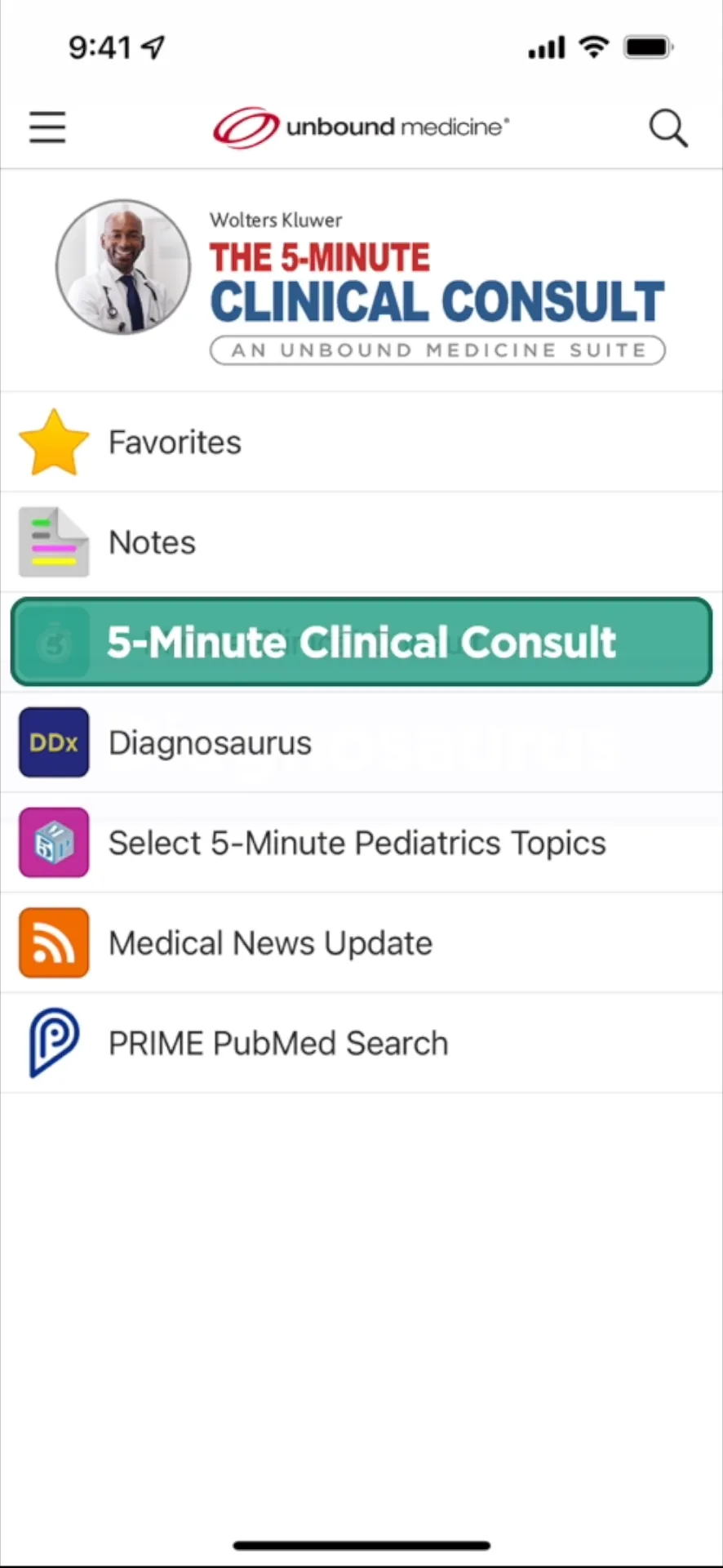 5 Minute Clinical Consult iphone screenshot 1