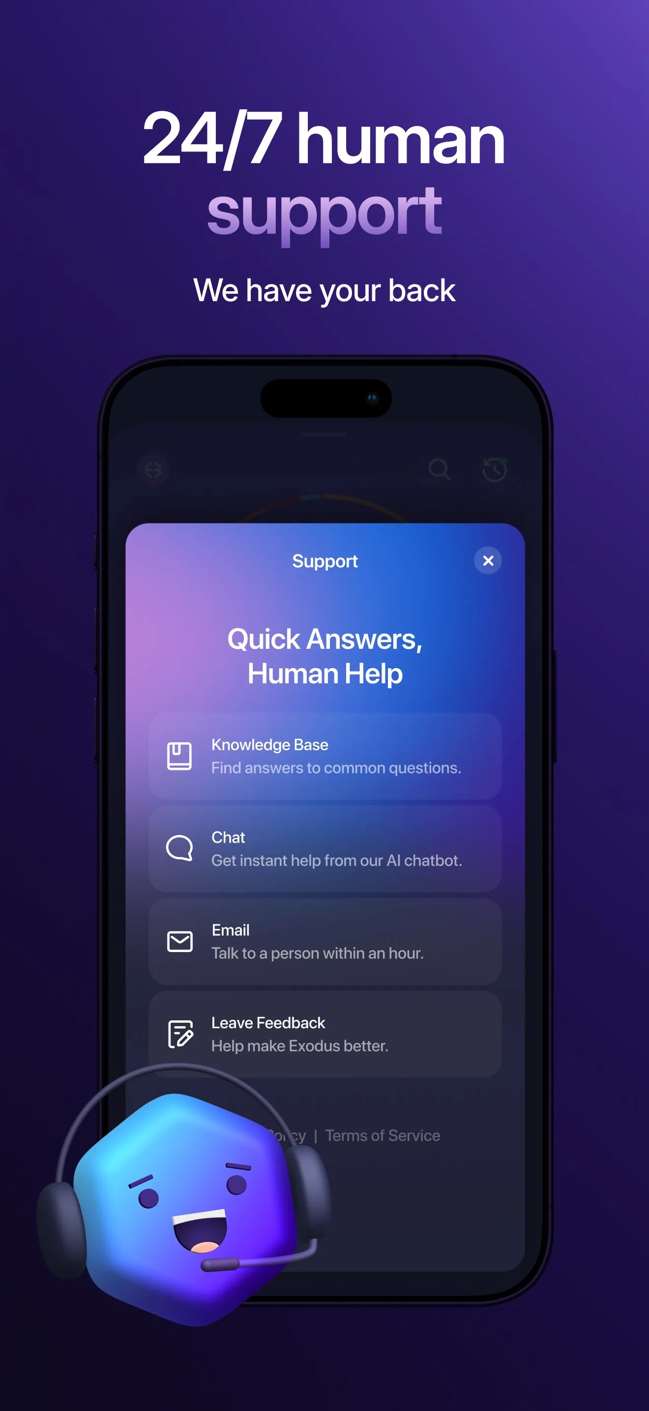 Exodus: Crypto Bitcoin Wallet iphone screenshot 6