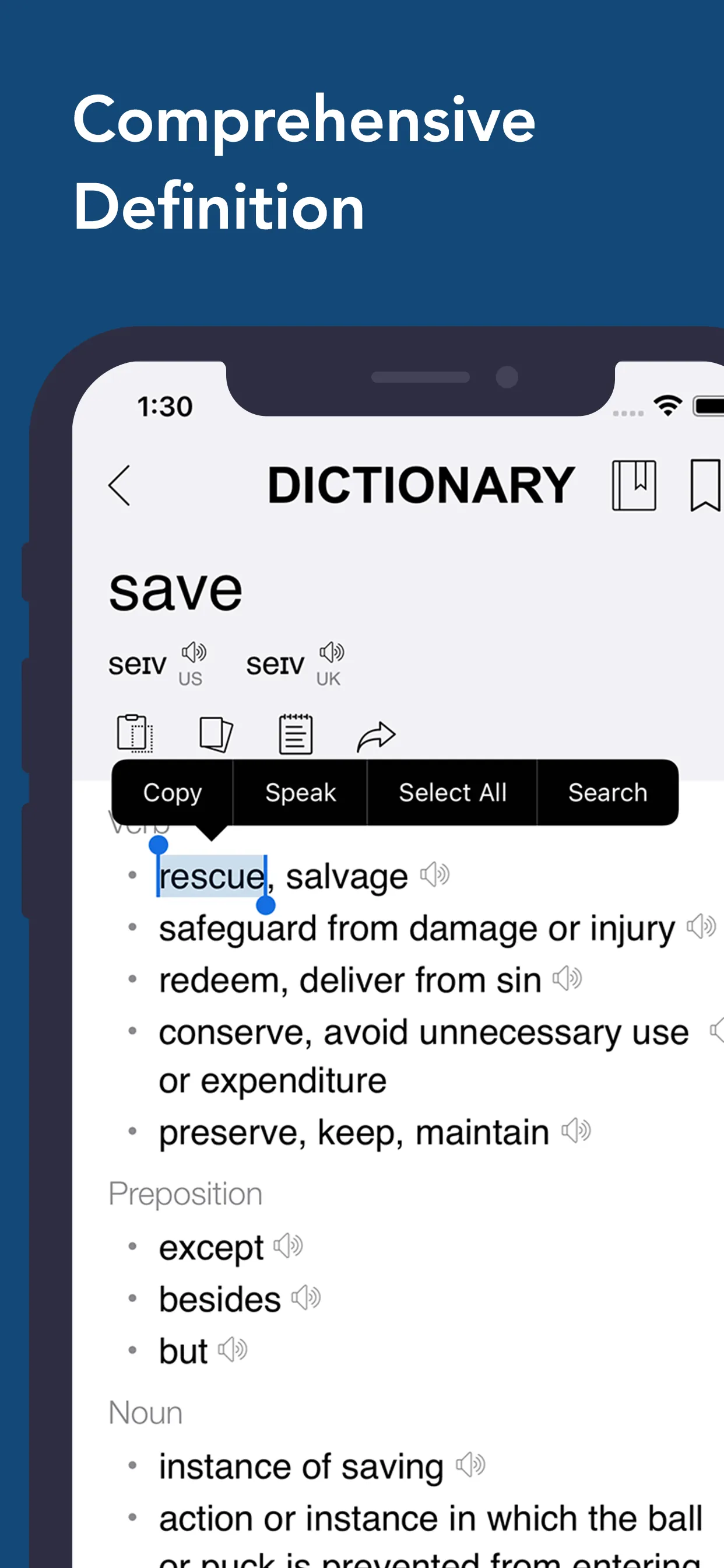 Dictionary & Translator iphone screenshot 1