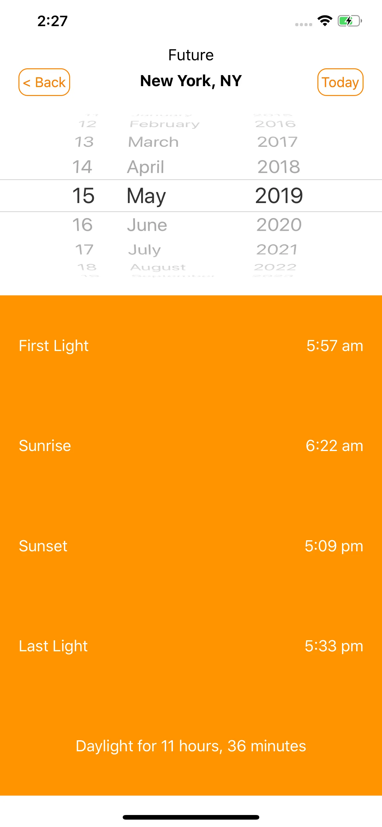 Sunrise Sunset Times iphone screenshot 6