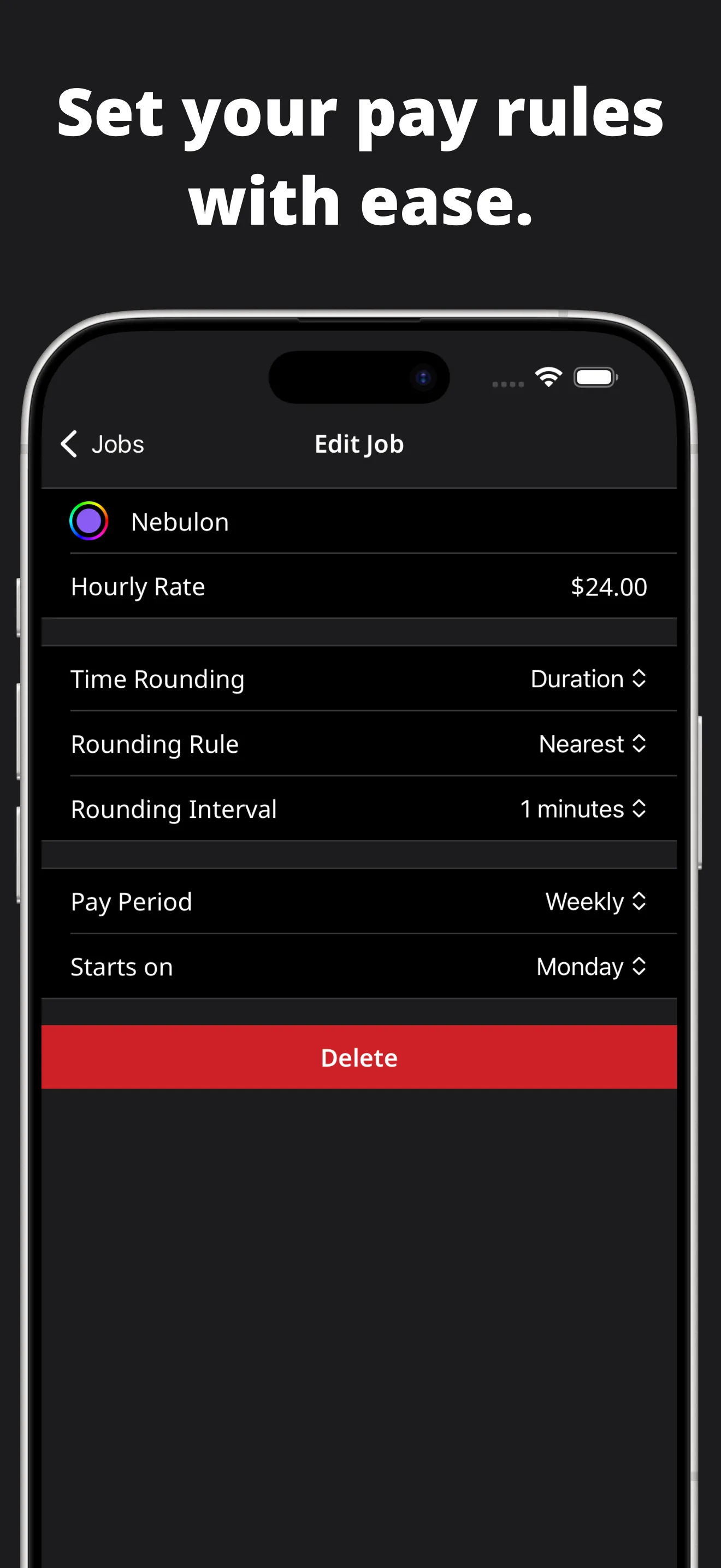 Clock In: Work Hours Tracker iphone screenshot 6